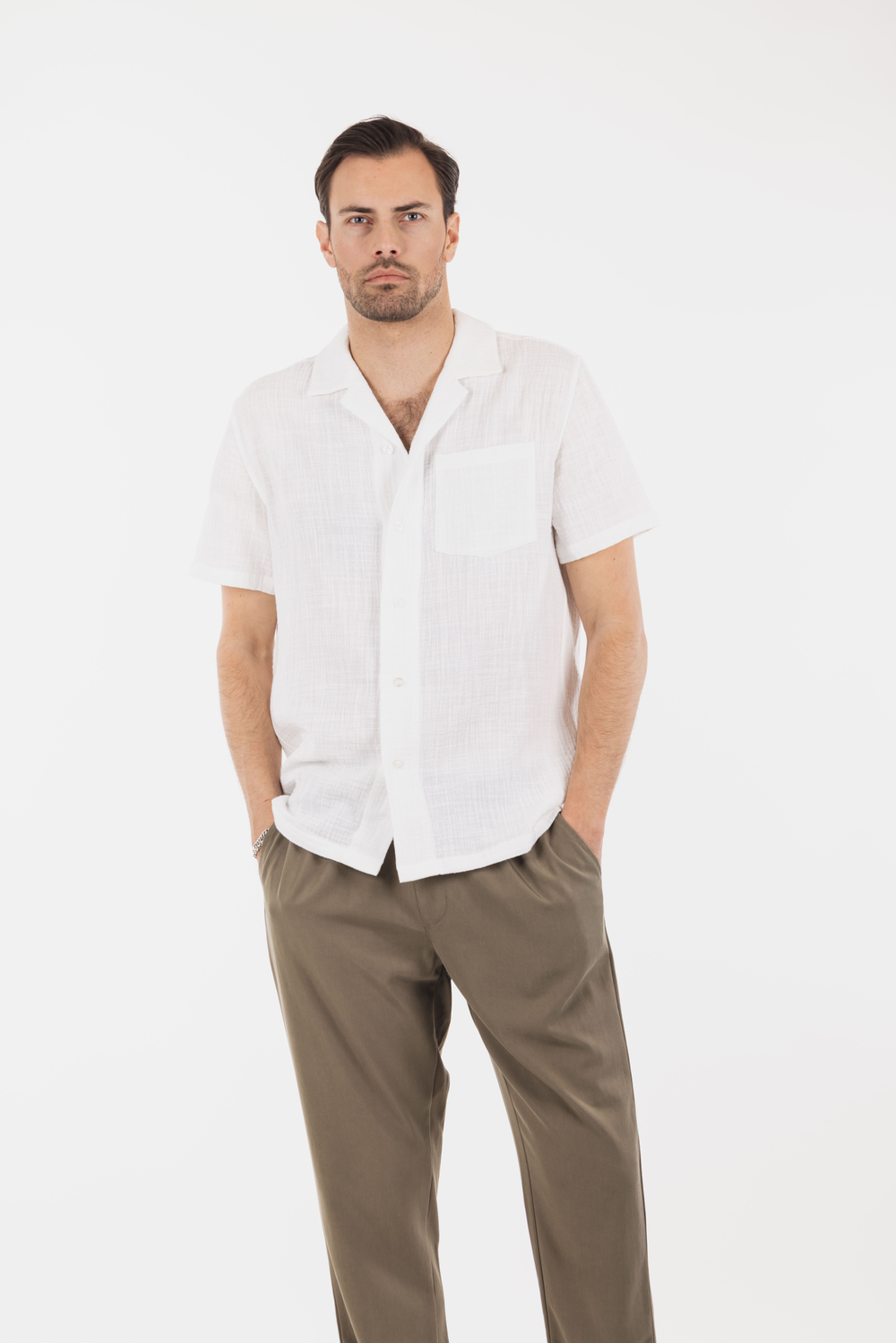 Urban Pioneers Male Loui Shirt SHIRT WHITE