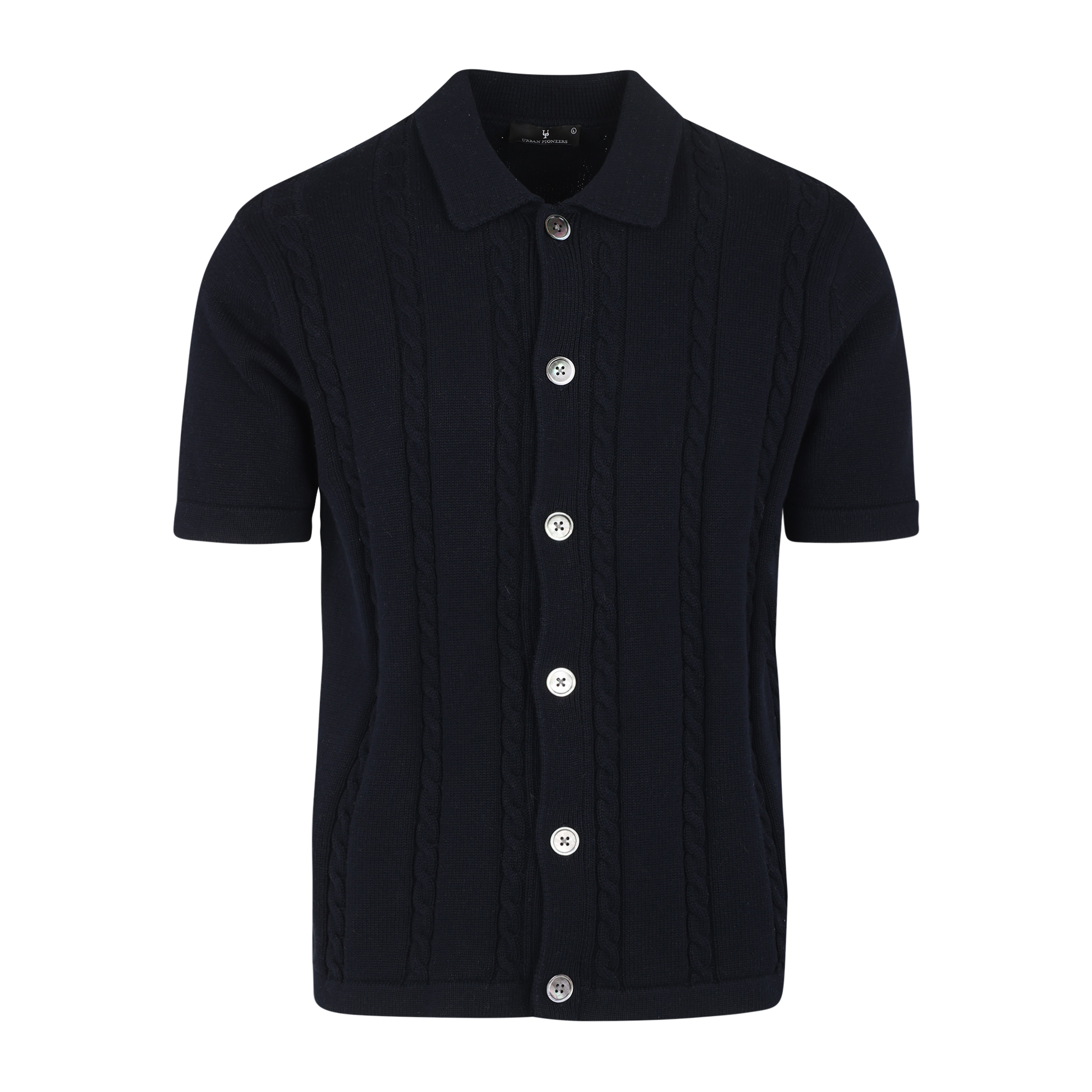 Urban Pioneers Male Louis SS SHIRT DARK NAVY
