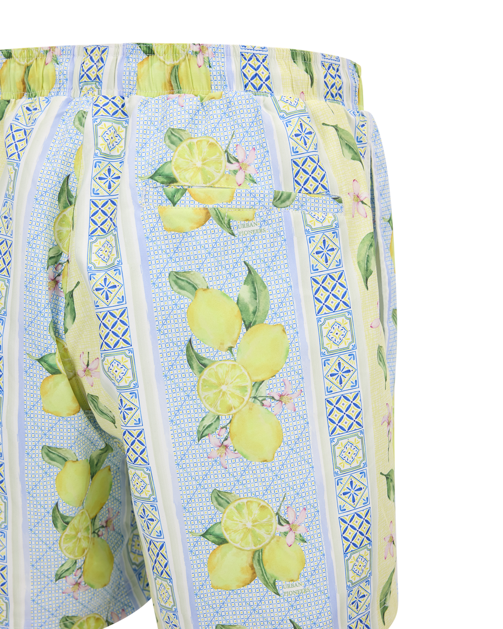 Urban Pioneers Male Luka Shorts SWIMSHORTS LEMONS AOP