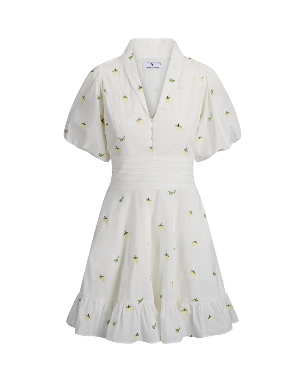 Urban Pioneers Female Makayla Dress DRESS LEMON AOP