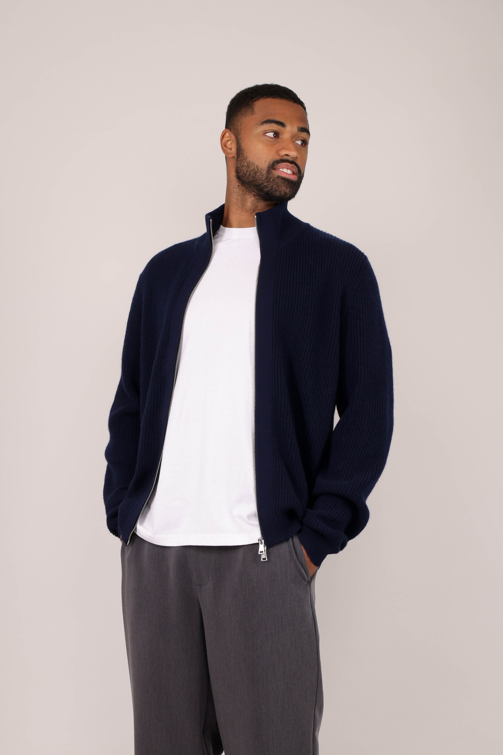 Urban Pioneers Male Marcel Cardigan CARDIGAN NAVY