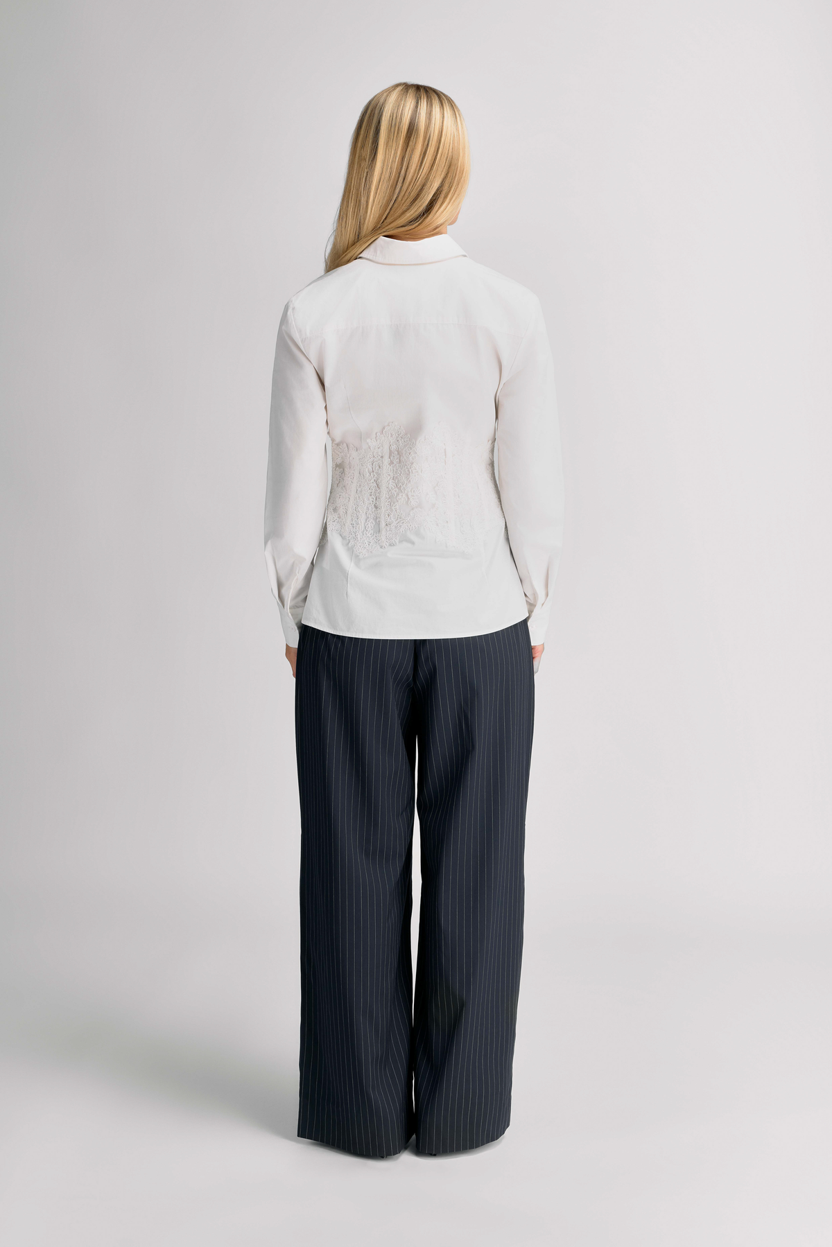 Urban Pioneers Female Margaret Pants PANTS DARK NAVY PINSTRIPE