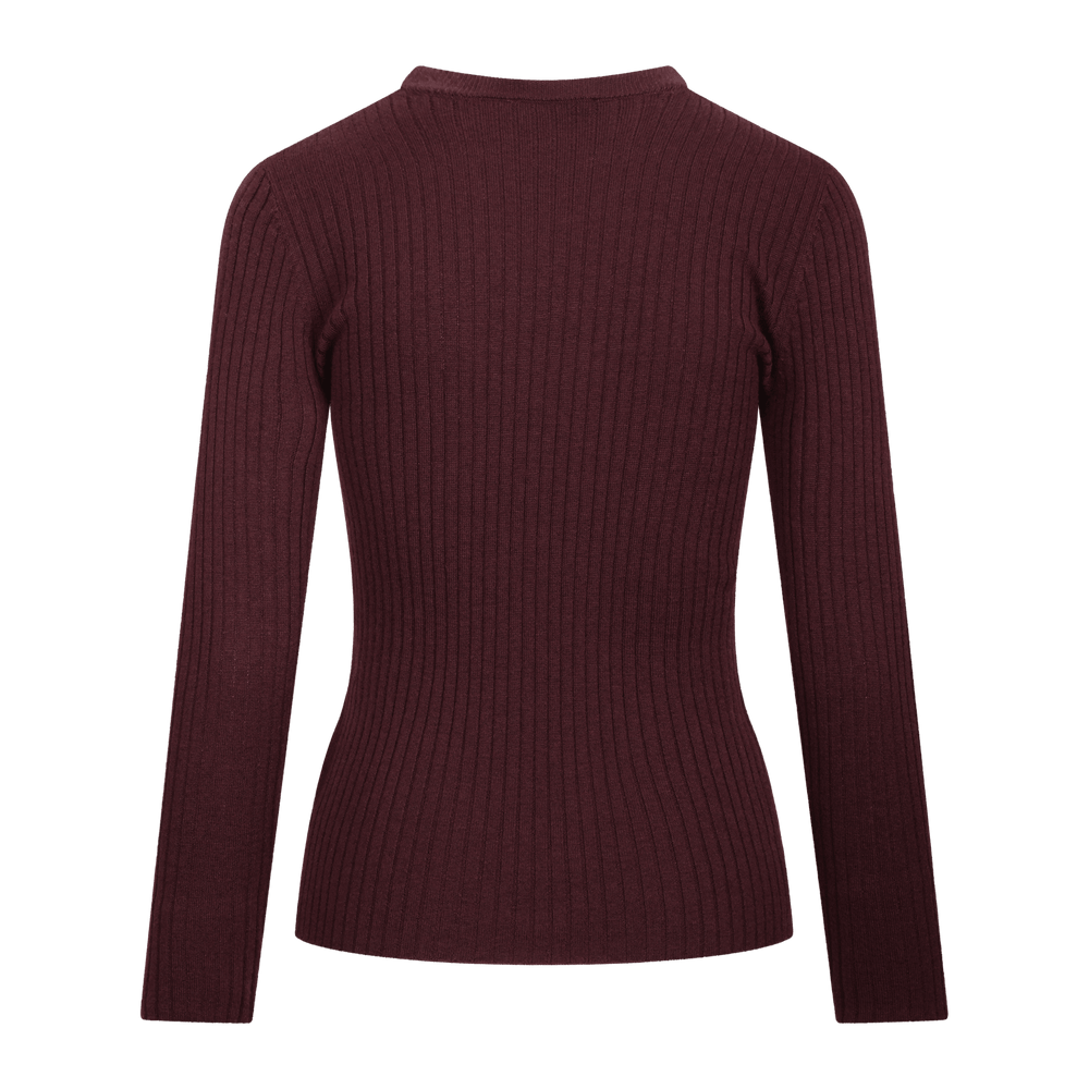 Urban Pioneers Female Mari LS SWEATER CHOCOLATE CHERRY