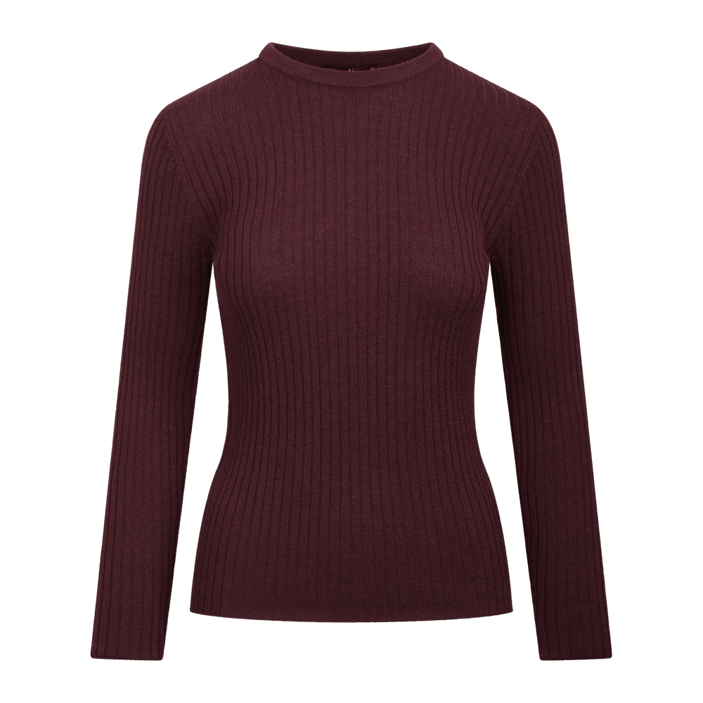 Urban Pioneers Female Mari LS SWEATER CHOCOLATE CHERRY