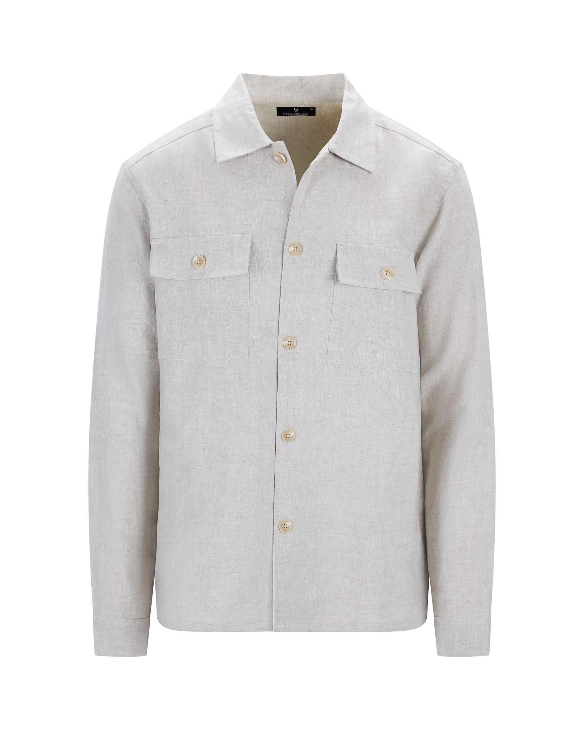 Urban Pioneers Male Maurizio LS Shirt OVERSHIRT LIGHT SAND