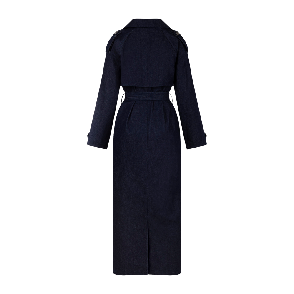 Urban Pioneers Female Miley Trenchcoat COAT DARK NAVY DENIM