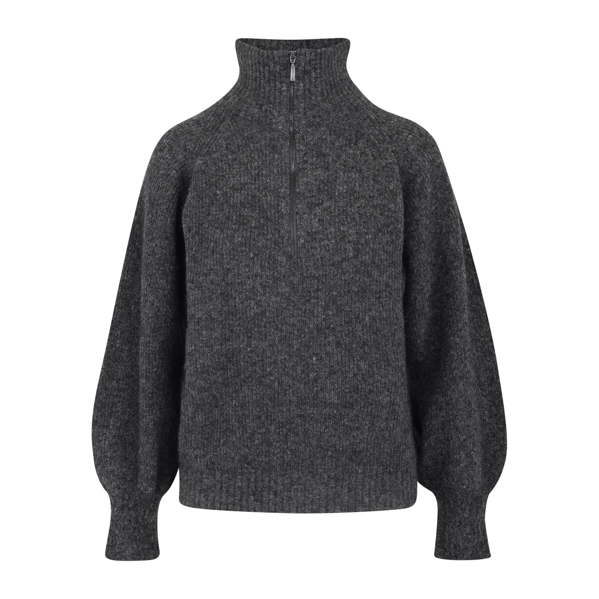 Urban Pioneers Female Mirra Half-zip SWEATER CHARCOAL