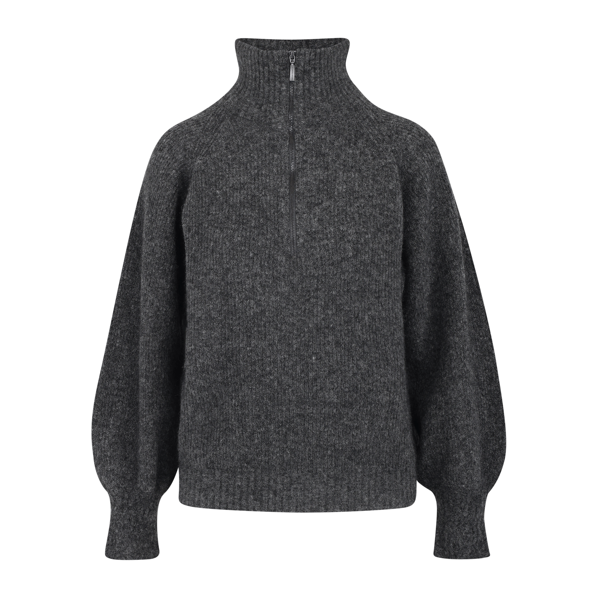 Urban Pioneers Female Mirra Half-zip SWEATER CHARCOAL