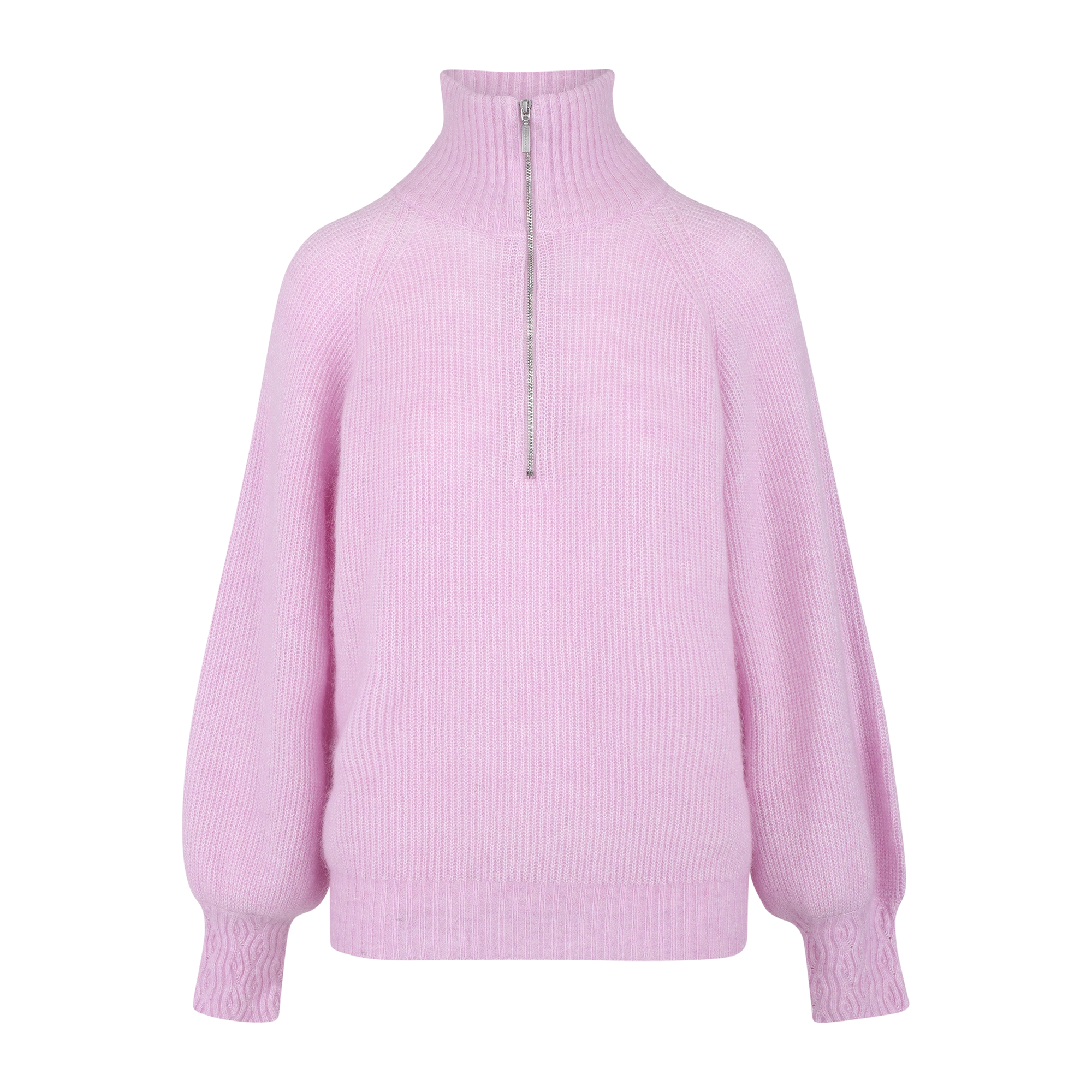 Urban Pioneers Female Mirra Half-zip SWEATER LIGHT PINK