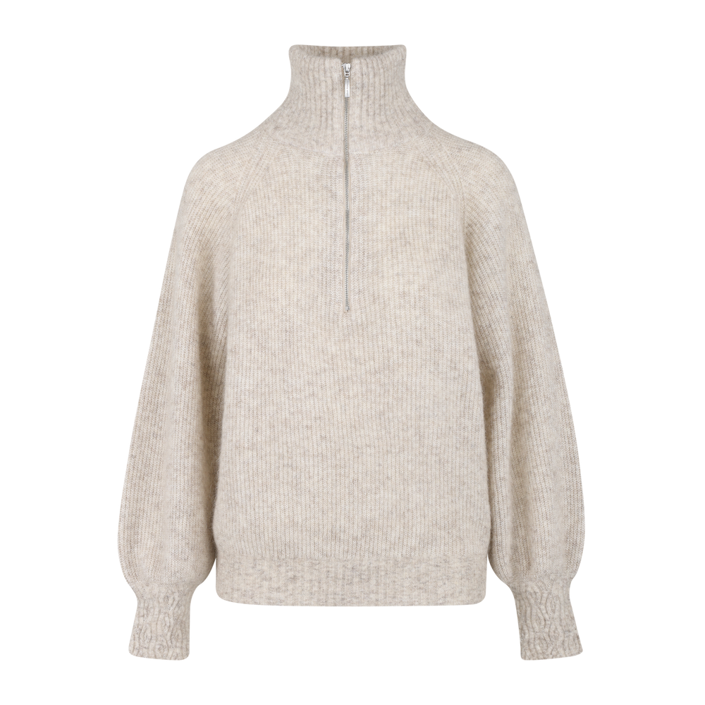 Urban Pioneers Female Mirra Half-zip SWEATER SAND MELANGE