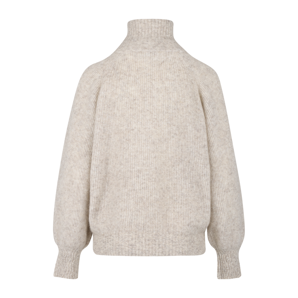 Urban Pioneers Female Mirra Half-zip SWEATER SAND MELANGE