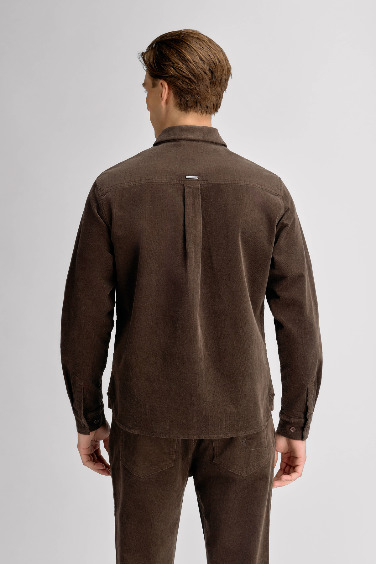 Urban Pioneers Male Nando Zip Shirt OVERSHIRT CHOCOLATE BROWN
