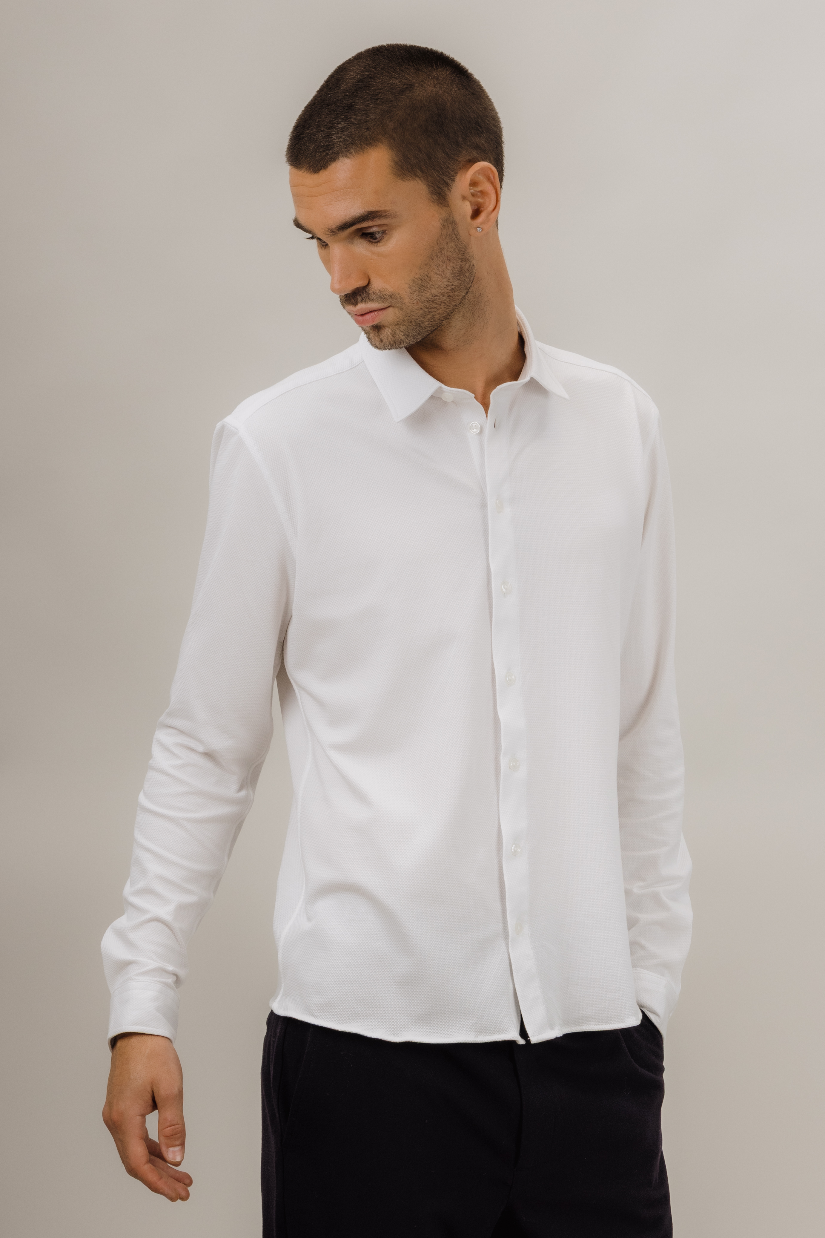 Urban Pioneers Male Nigel LS Shirt SHIRT WHITE