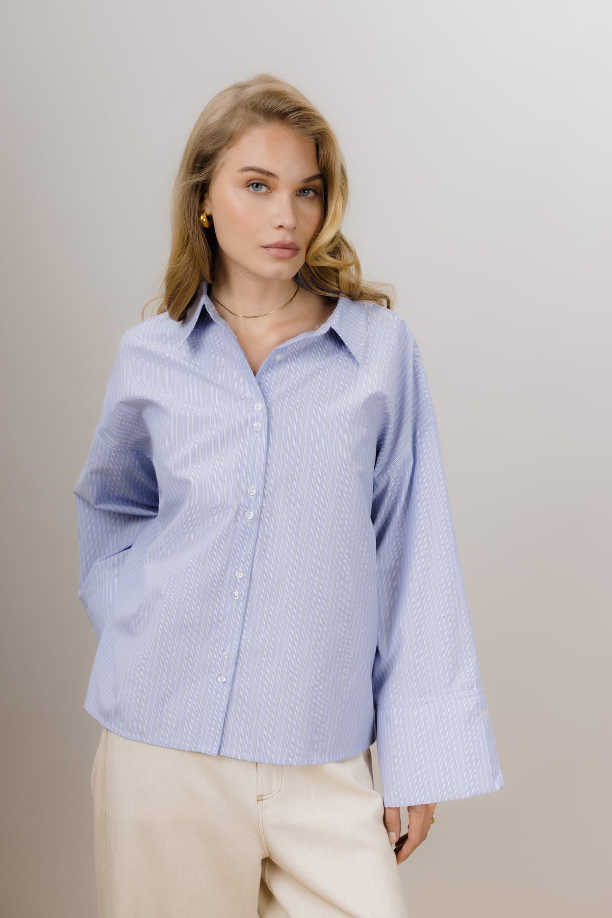 Urban Pioneers Female Nikita Shirt SHIRT BLUE STRIPES