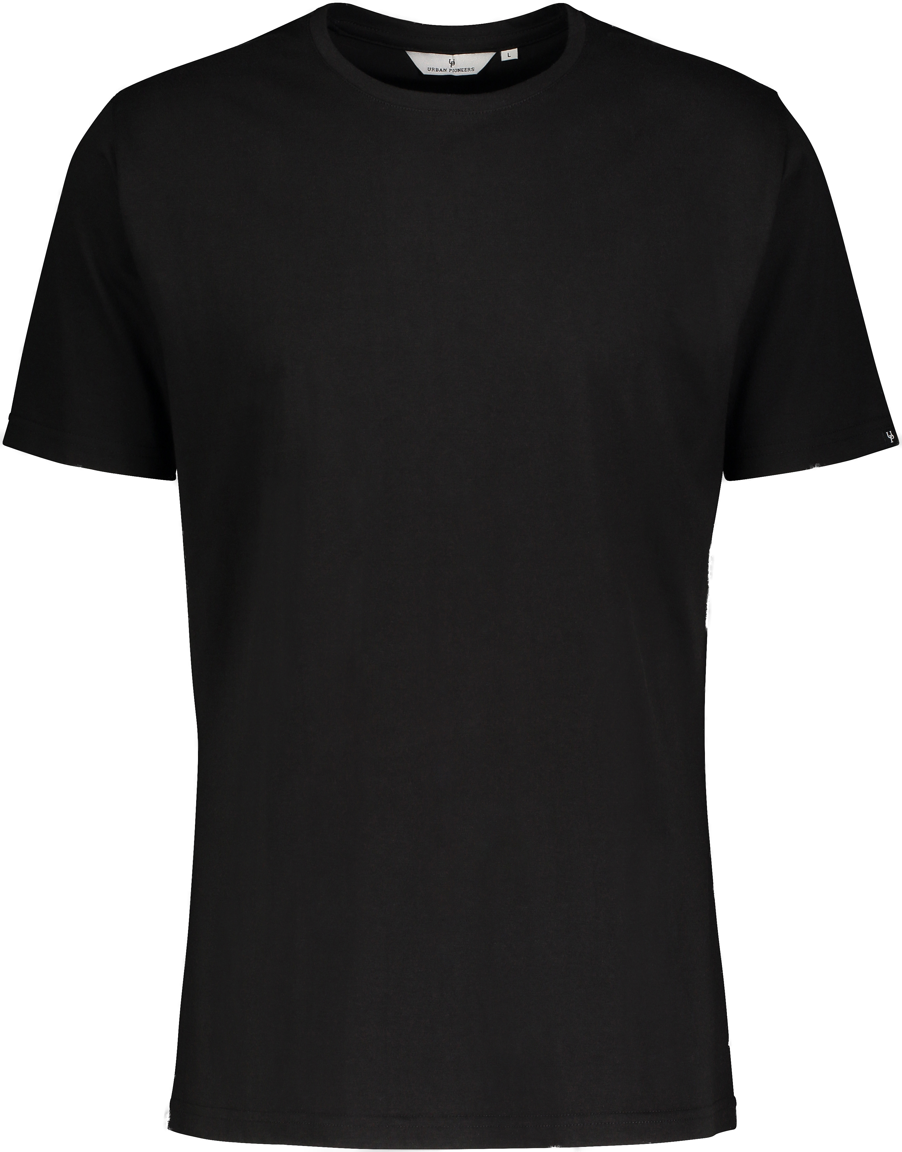 Urban Pioneers Male Niklas Basic Tee T-SHIRT SOLID BLACK