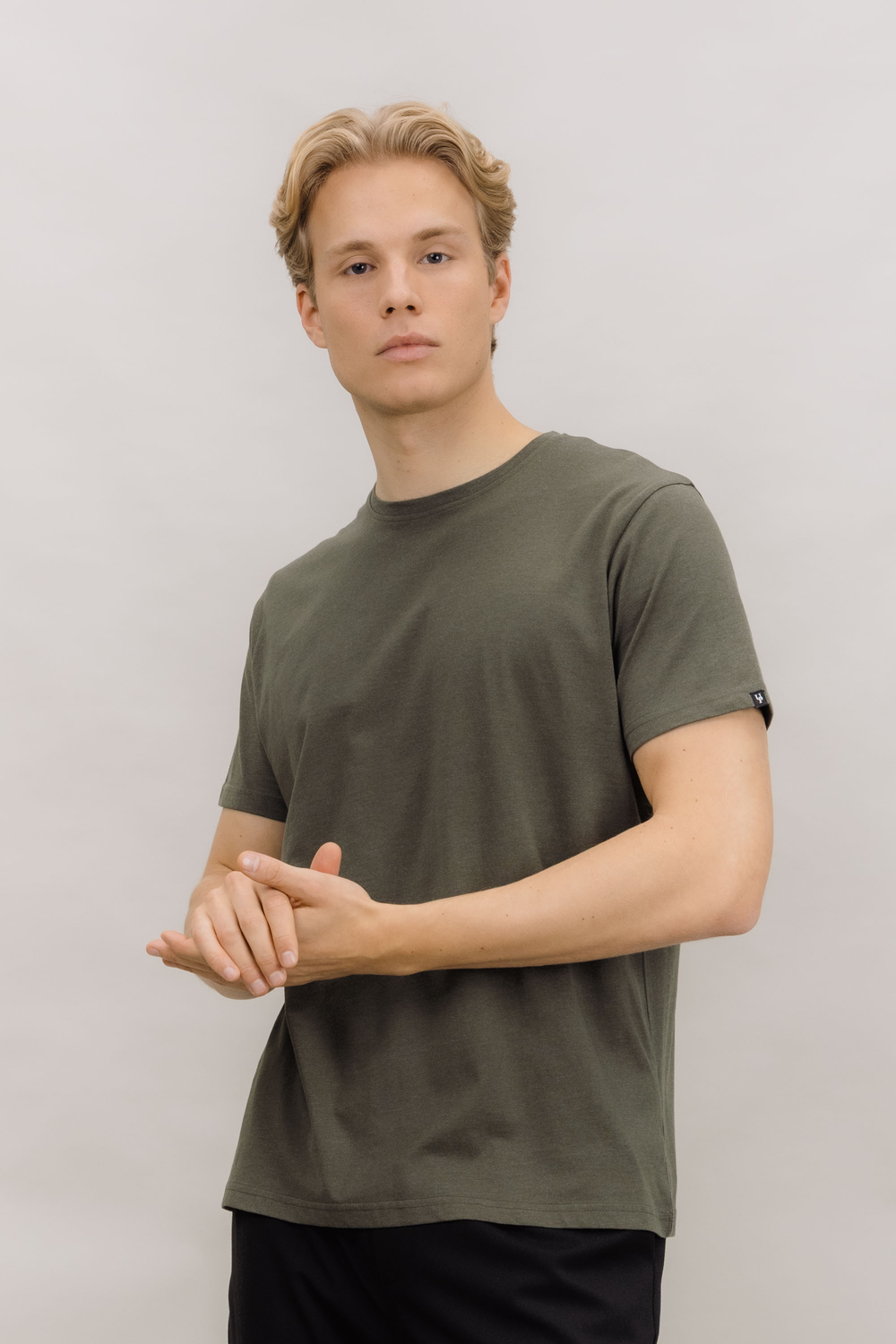 Urban Pioneers Male Niklas Basic Tee T-SHIRT FOREST NIGHT