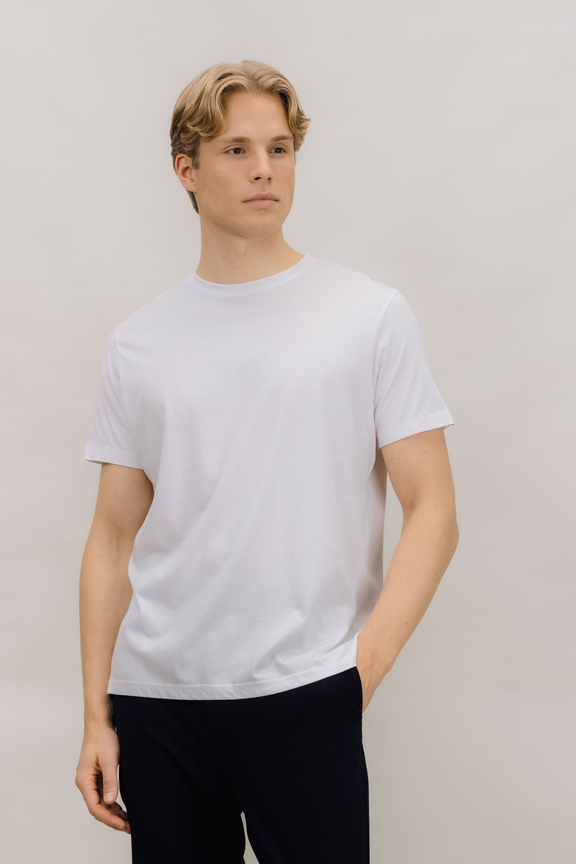 Urban Pioneers Male Niklas Basic Tee T-SHIRT WHITE