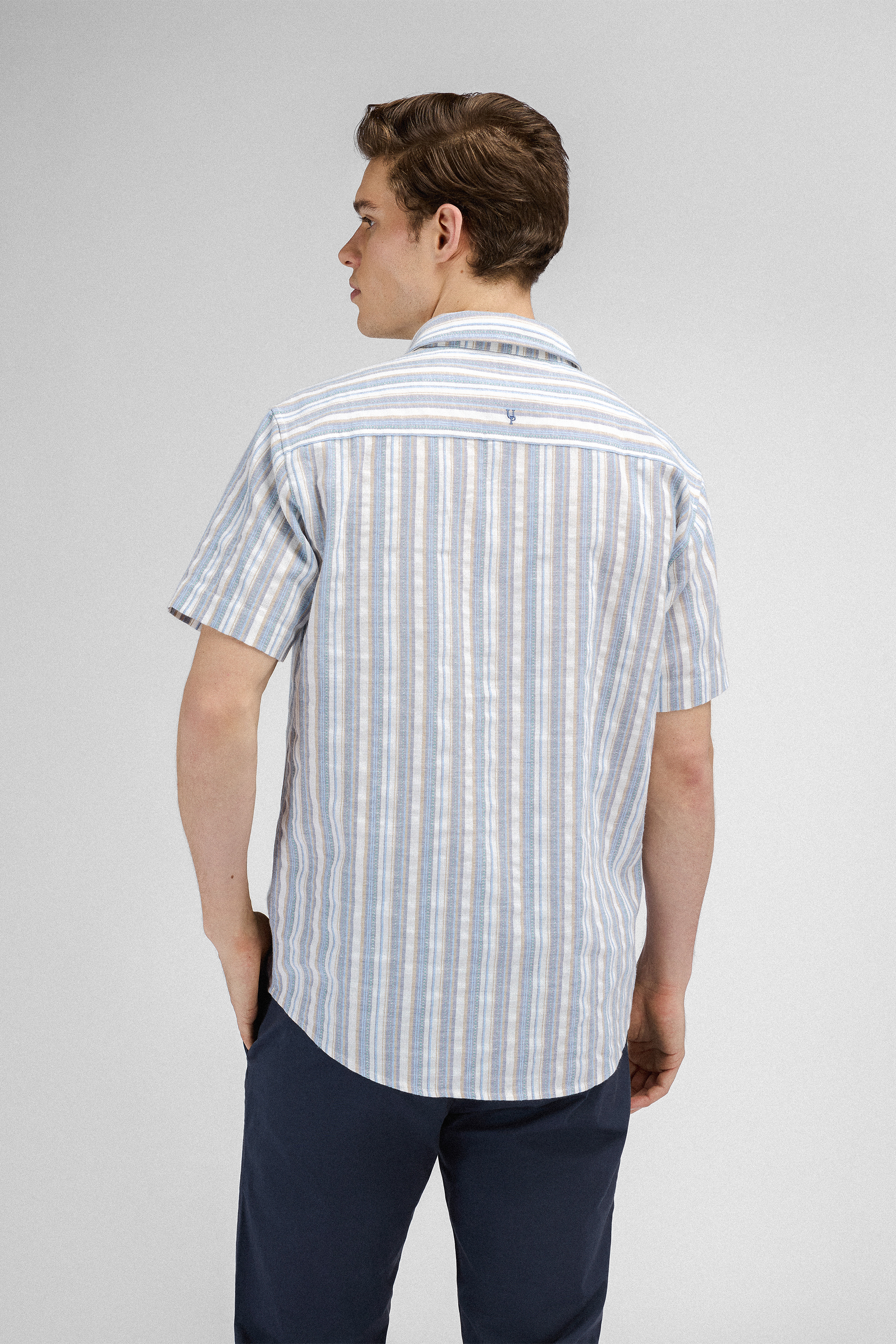 Urban Pioneers Male Niles SS Shirt SS SHIRT LT.BLUE MULTI