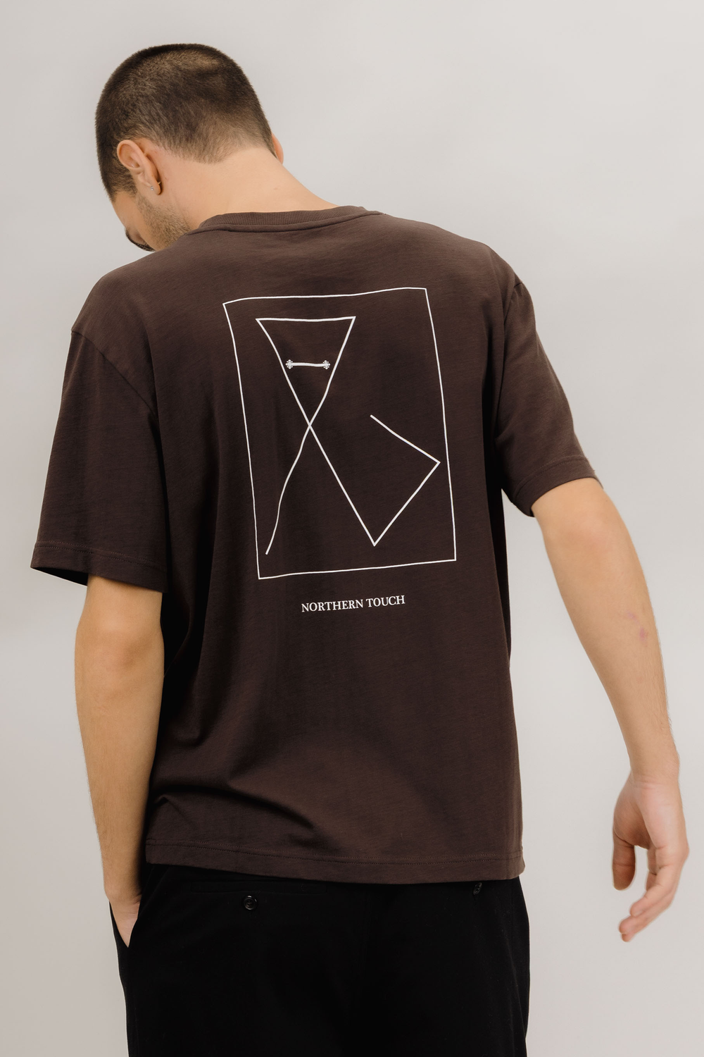 Urban Pioneers Male Northern Tee T-SHIRT BROWN FOX