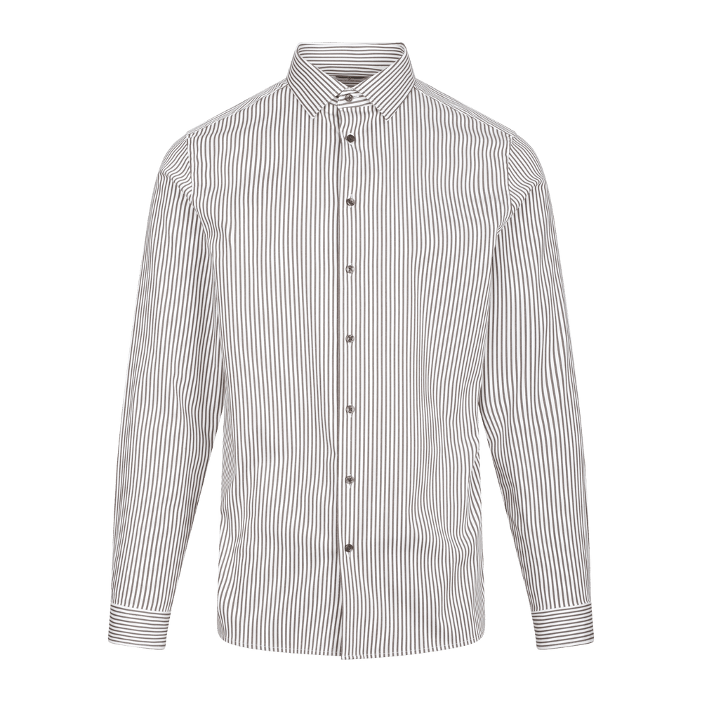 Urban Pioneers Male Obazi Shirt LS SHIRT WHITE/FOREST NIGHT