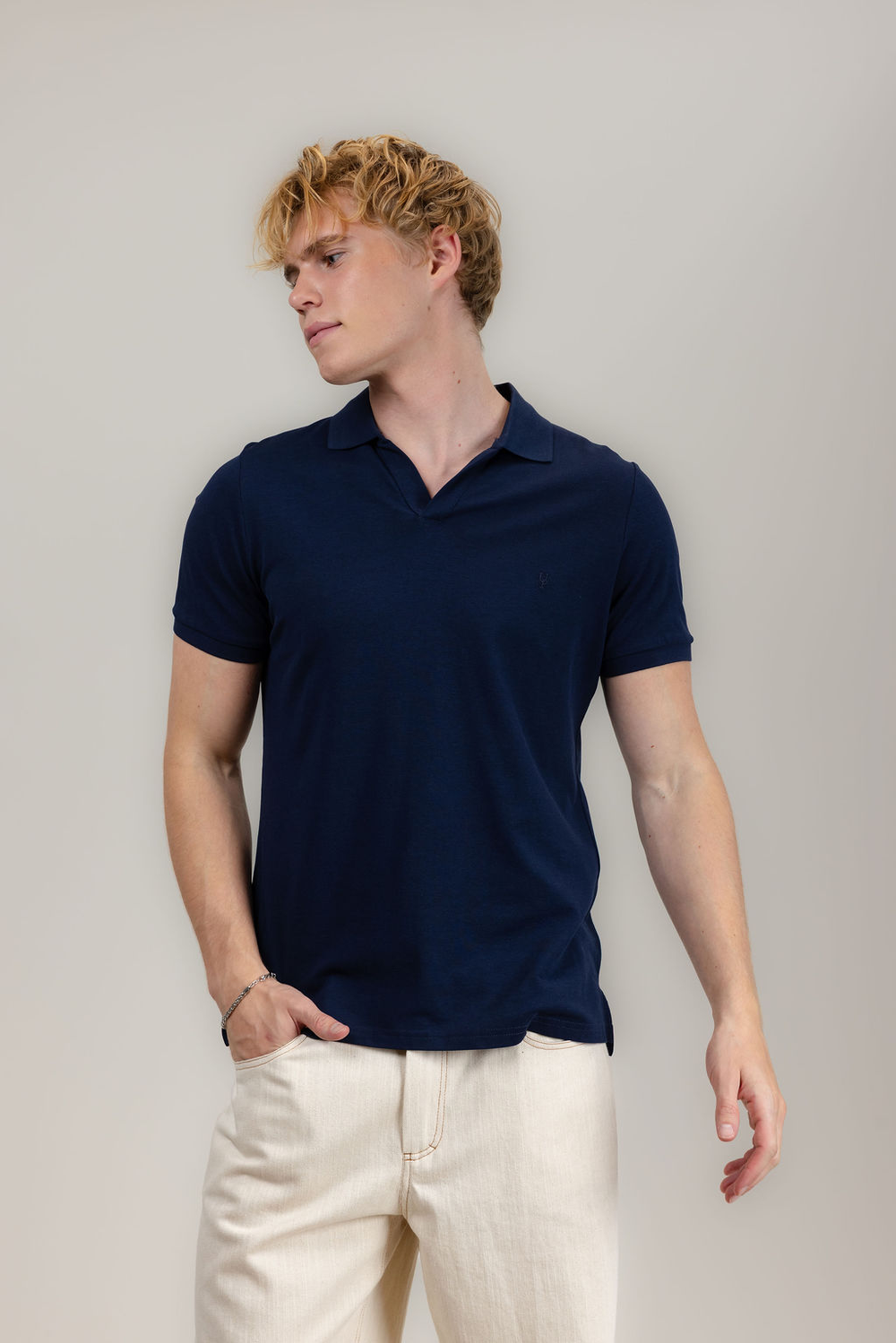 Urban Pioneers Male Oliver Pique PIQUE NAVY