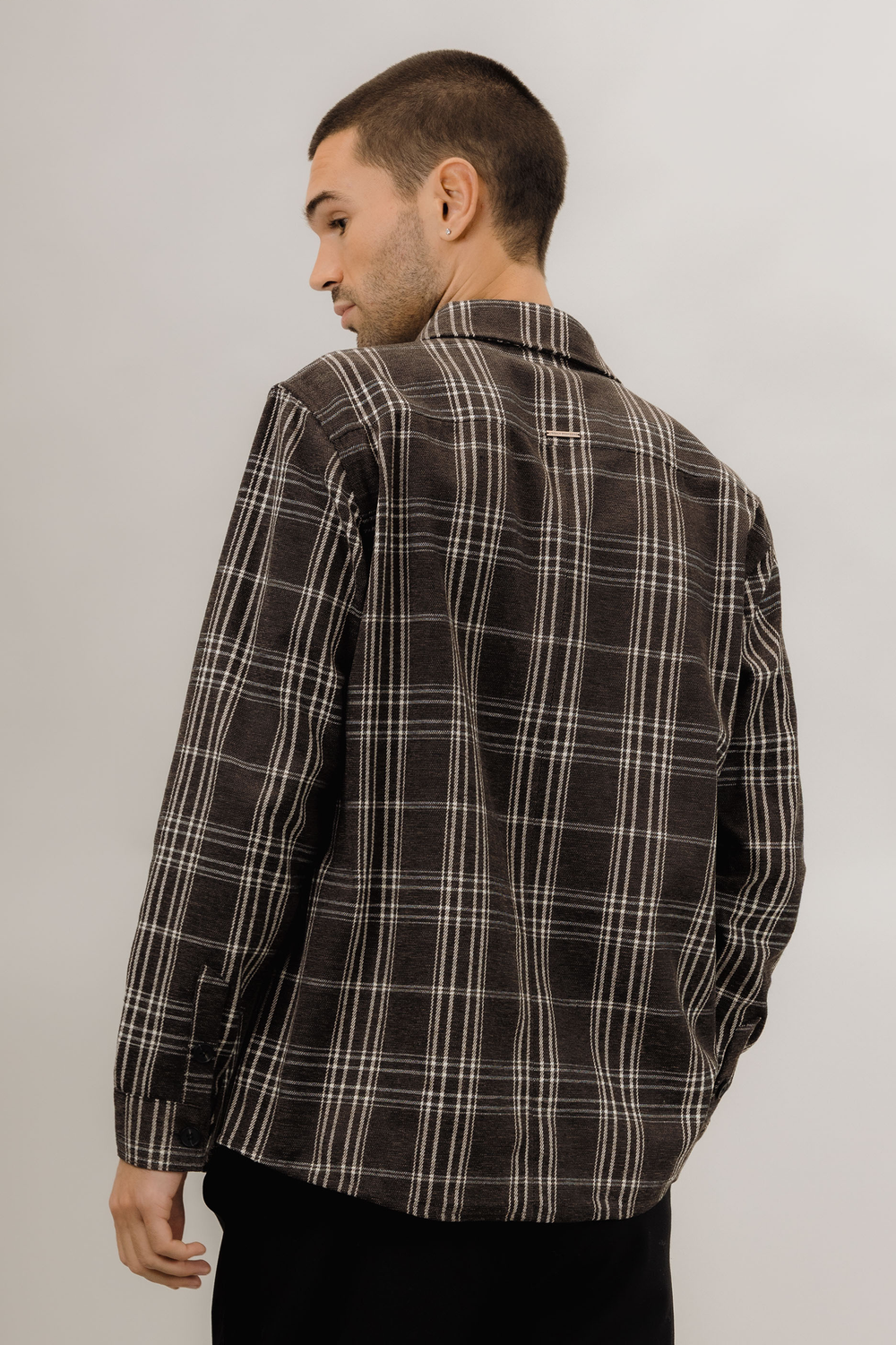 Urban Pioneers Male Otis LS Shirt SHIRT BROWN MULTI