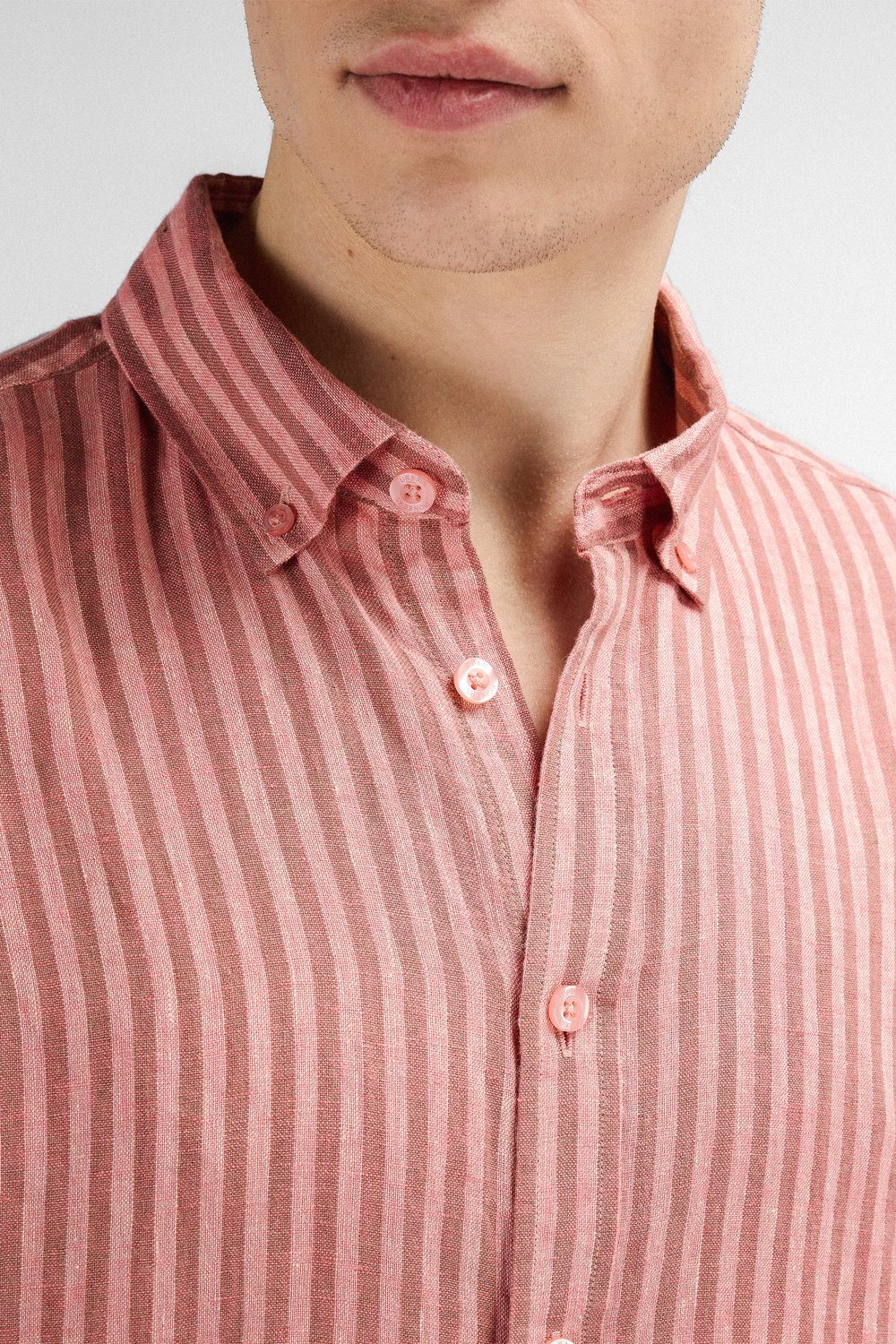 Urban Pioneers Male Renato LS Shirt SHIRT WASHED RED
