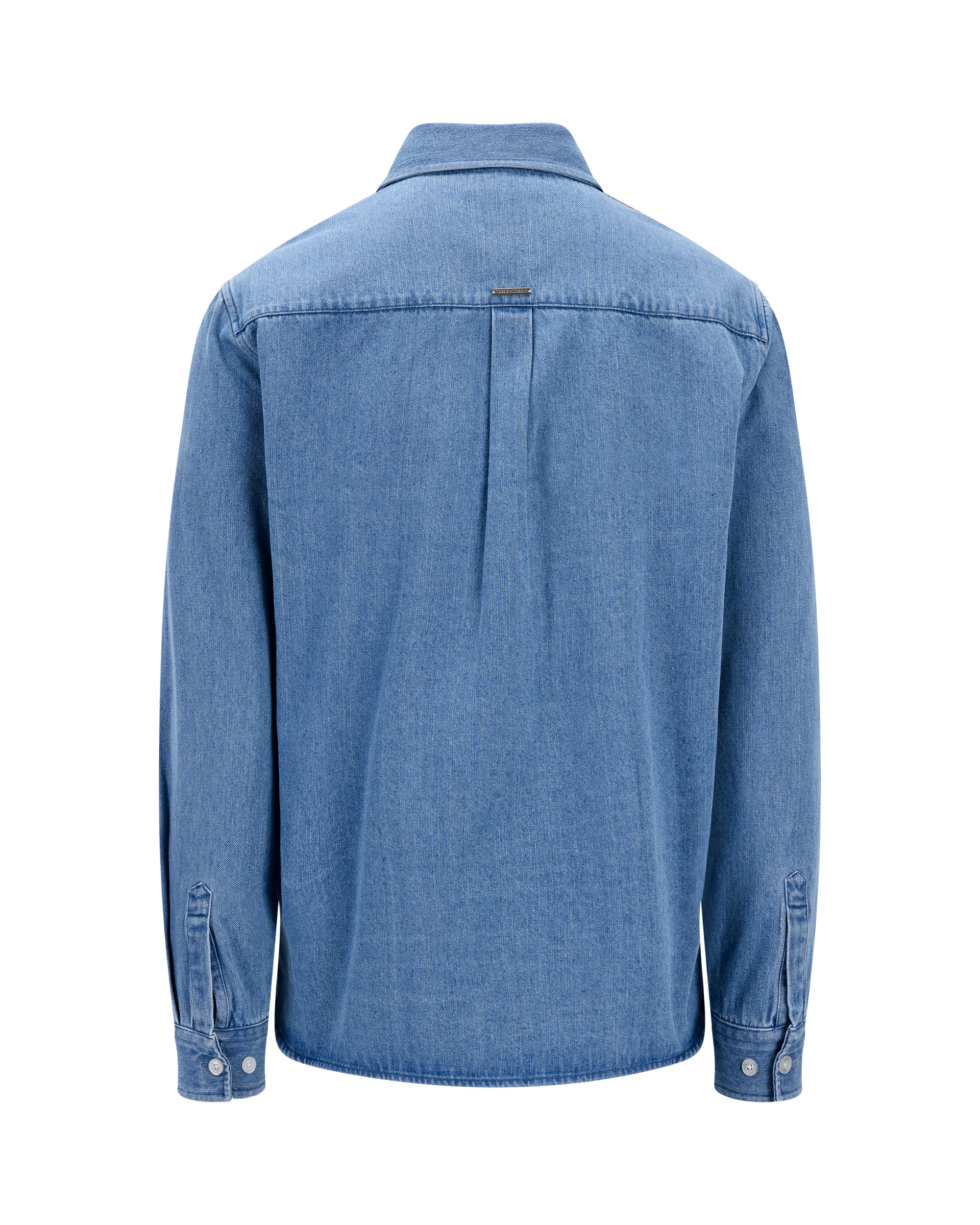 Urban Pioneers Male Rocco LS Shirt SHIRT LIGHT BLUE DENIM