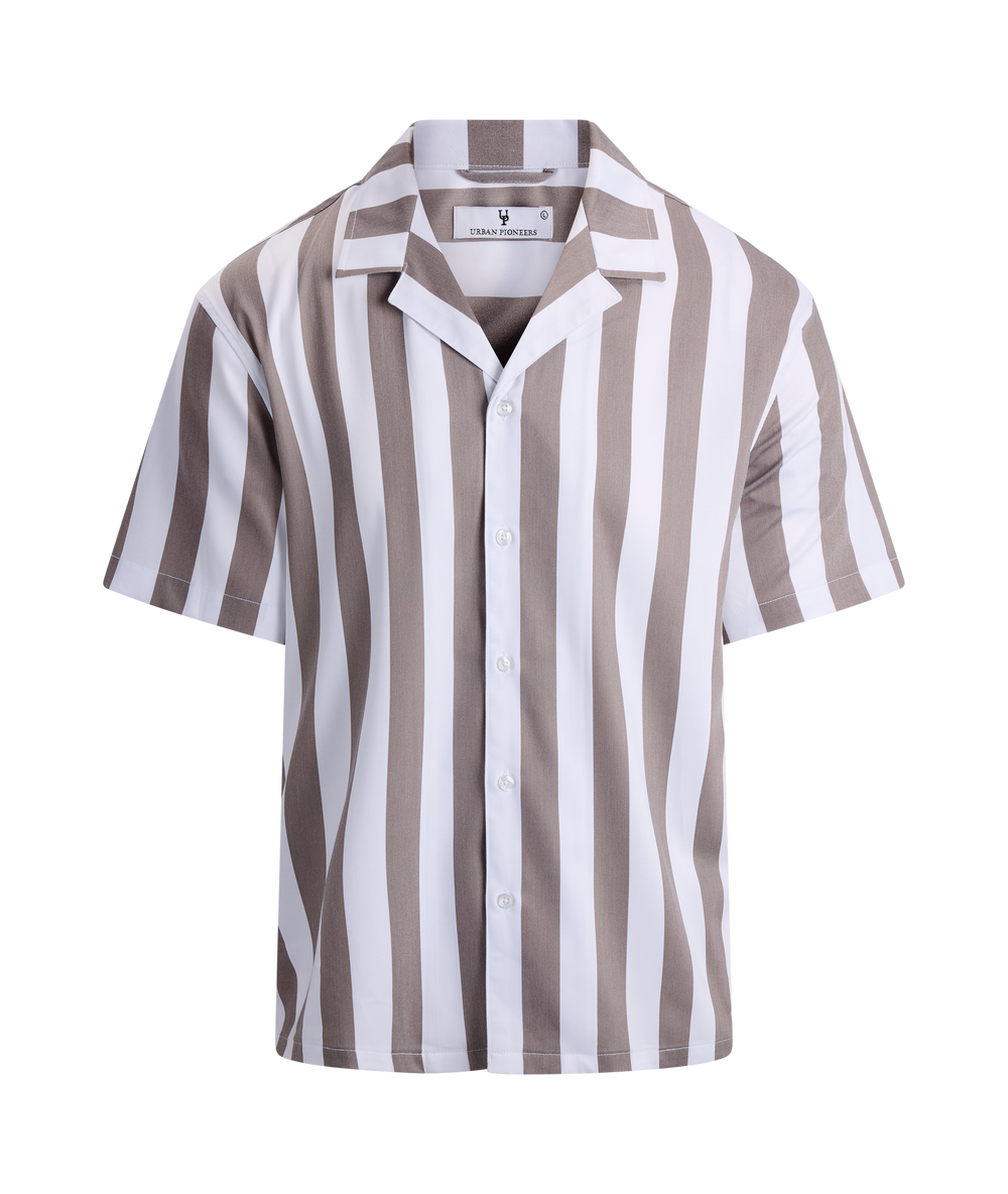 Urban Pioneers Male Rodrigo SS Shirt SS SHIRT CHOCOLATE CHIP
