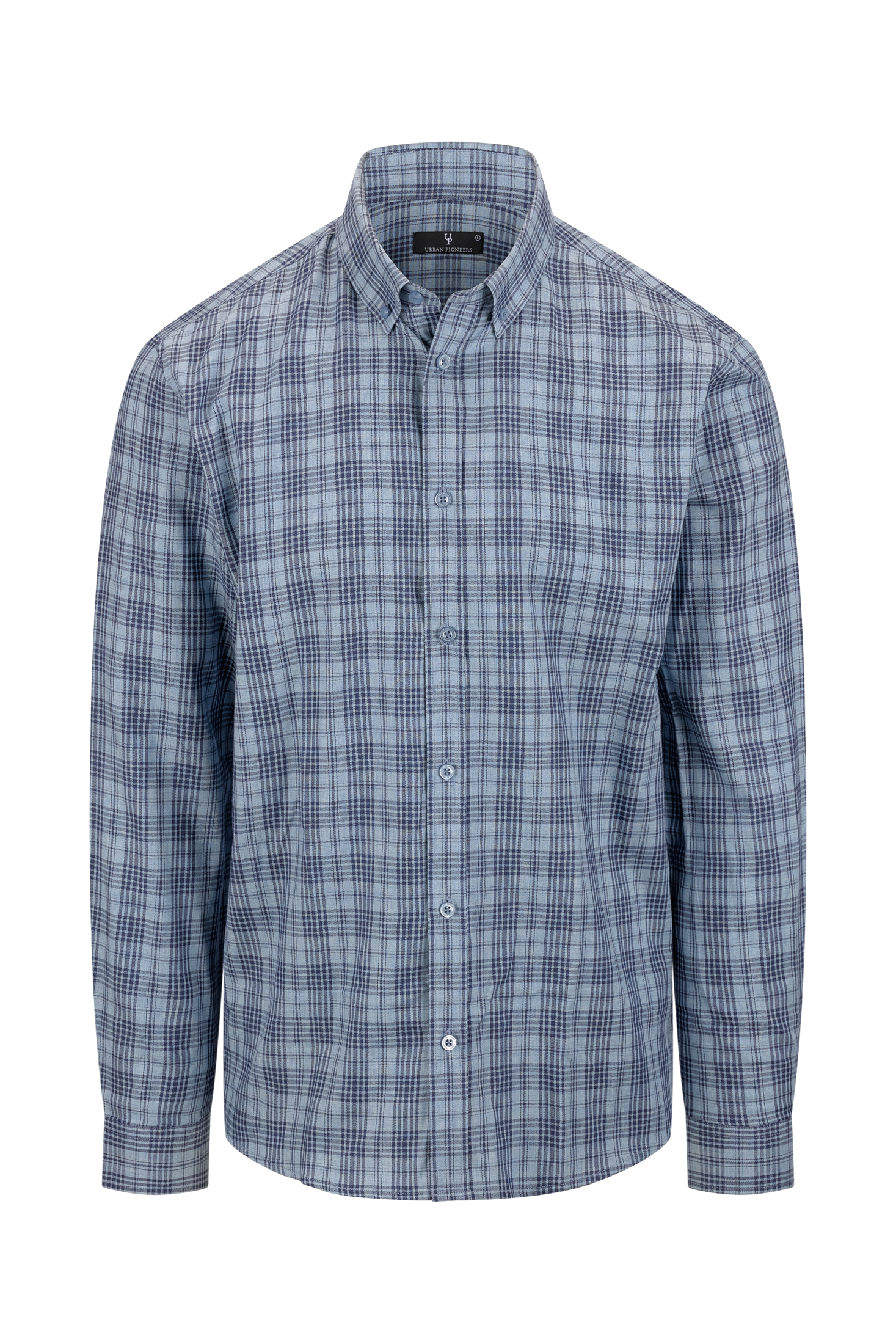 Urban Pioneers Male Ronald LS Shirt SHIRT BLUE CHECK