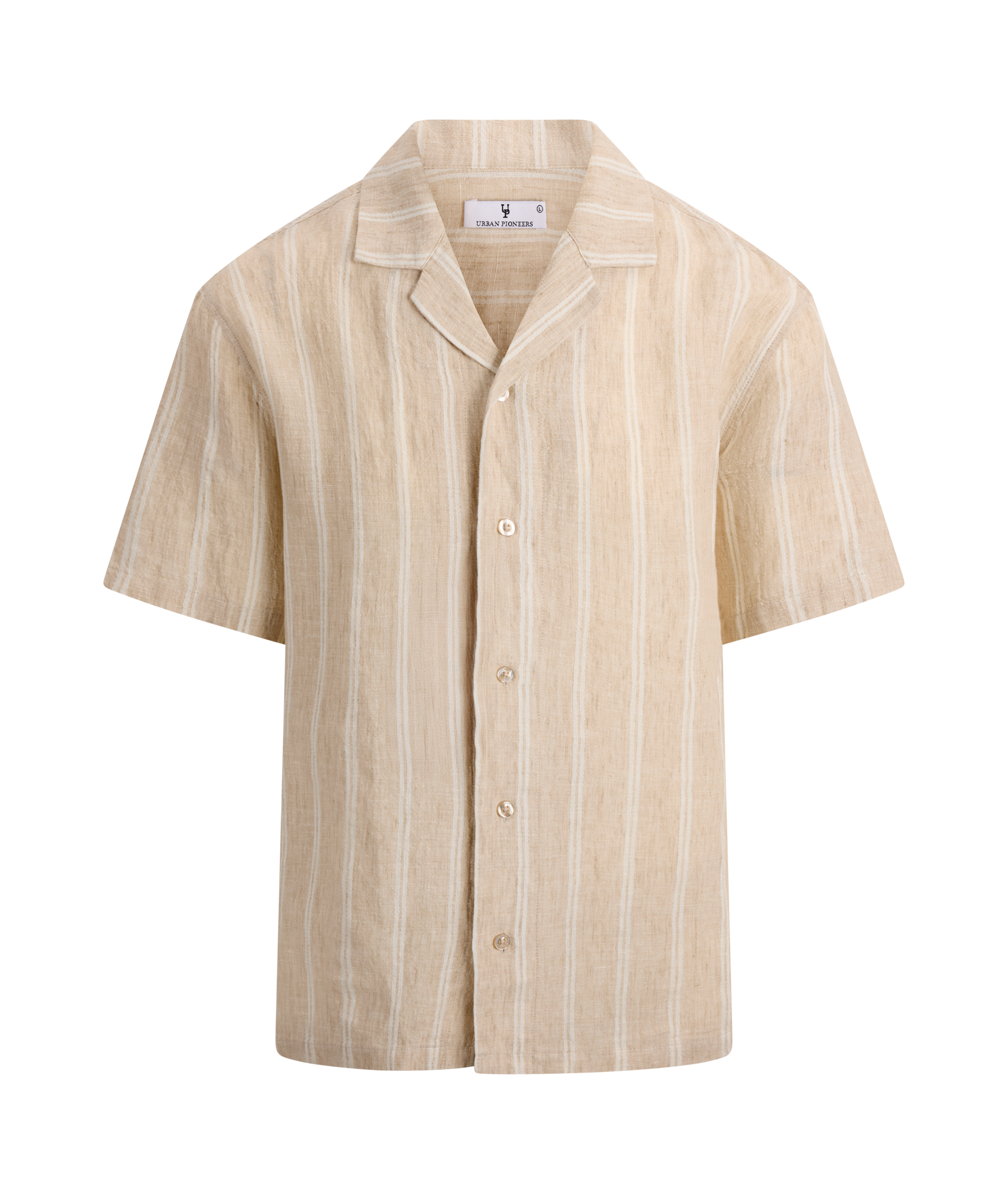 Urban Pioneers Male Ronaldo SS Shirt SS SHIRT LIGHT SAND