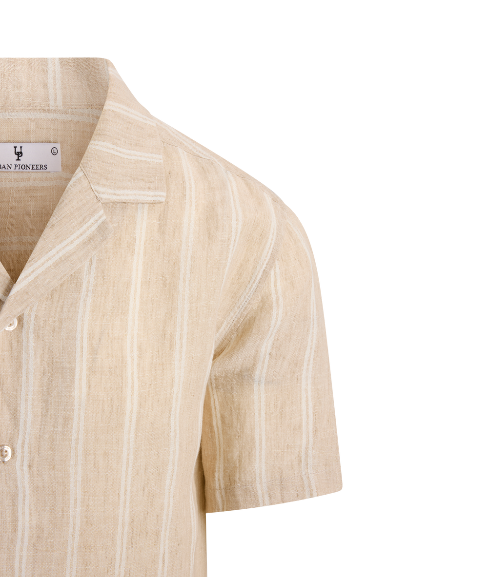 Urban Pioneers Male Ronaldo SS Shirt SS SHIRT LIGHT SAND