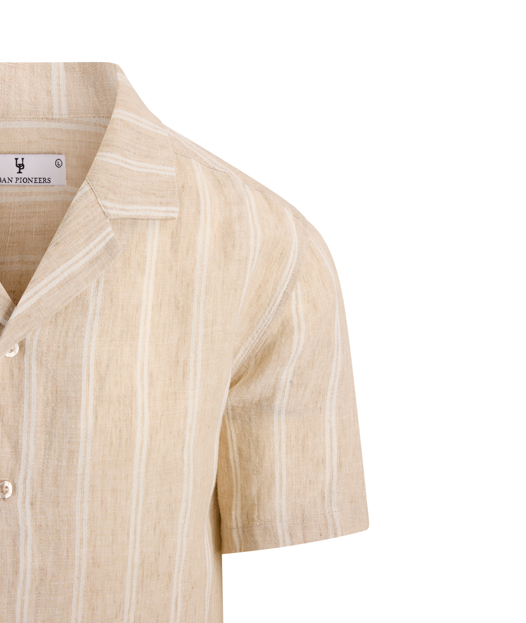 Urban Pioneers Male Ronaldo SS Shirt SS SHIRT LIGHT SAND