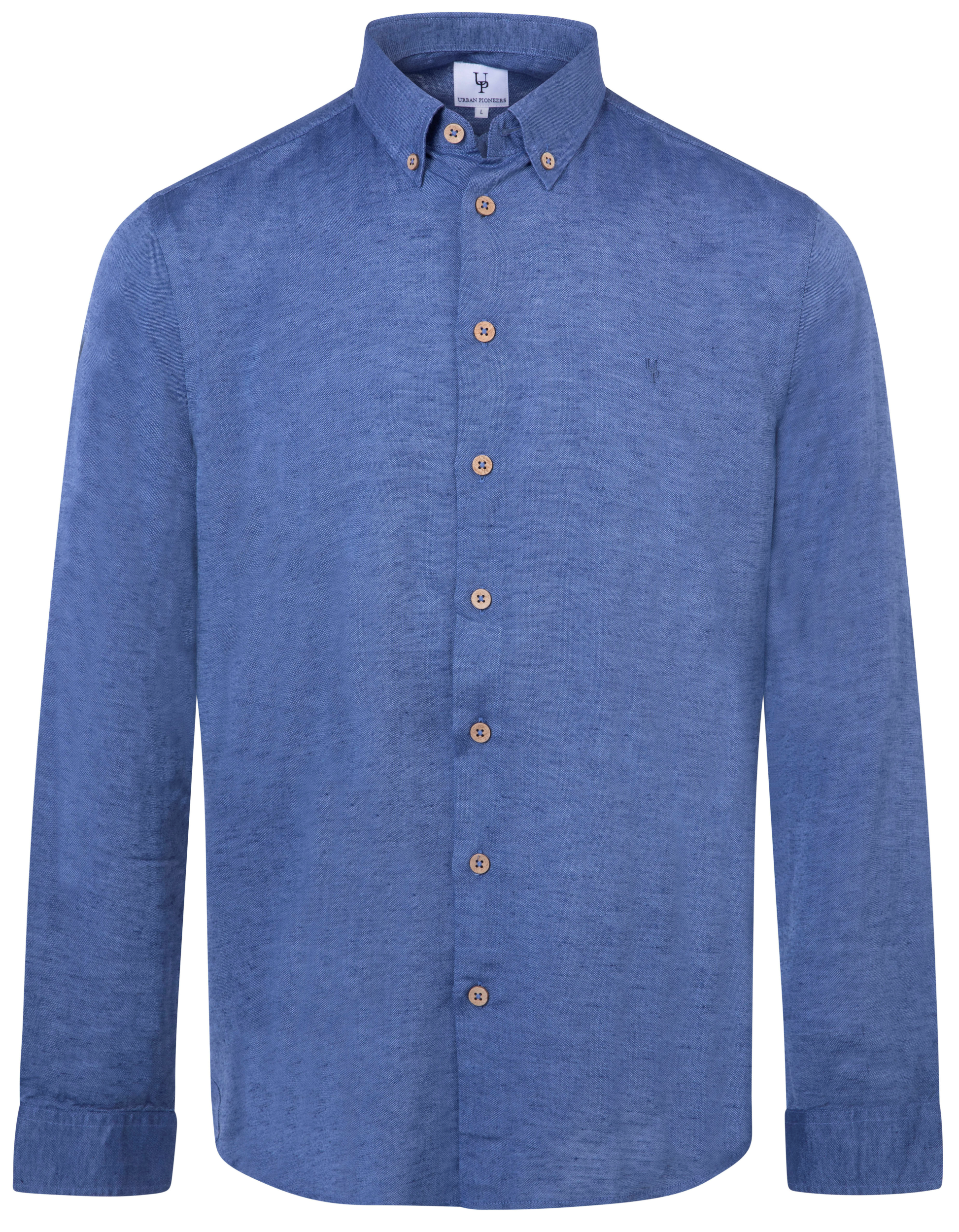Urban Pioneers Male Ronan Shirt SHIRT MID BLUE MELANGE