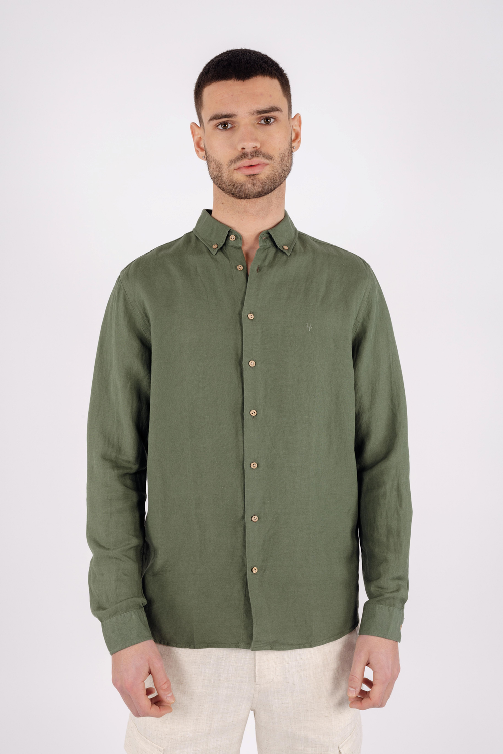 Urban Pioneers Male Ronan Shirt SHIRT OLIVE