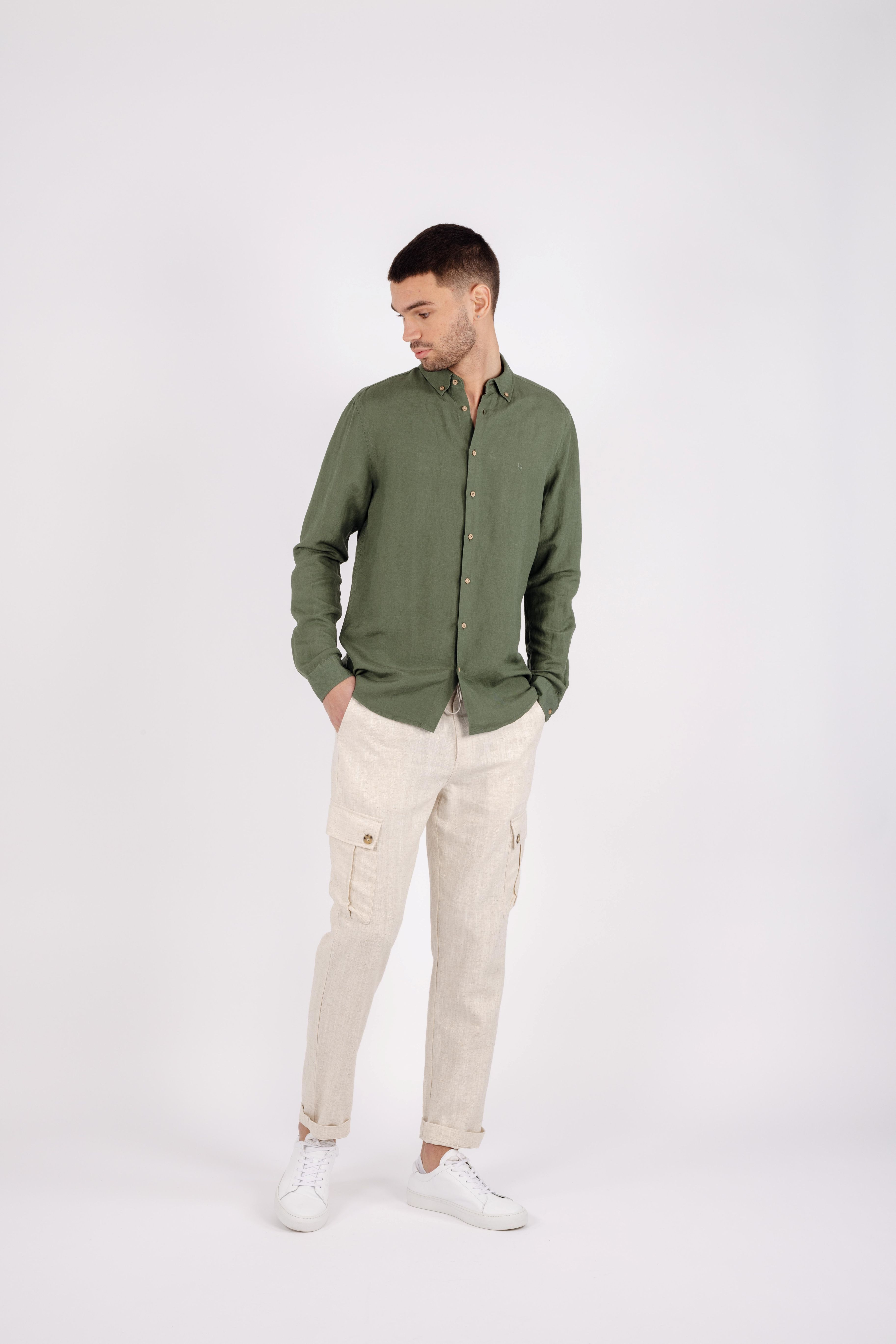 Urban Pioneers Male Ronan Shirt SHIRT OLIVE