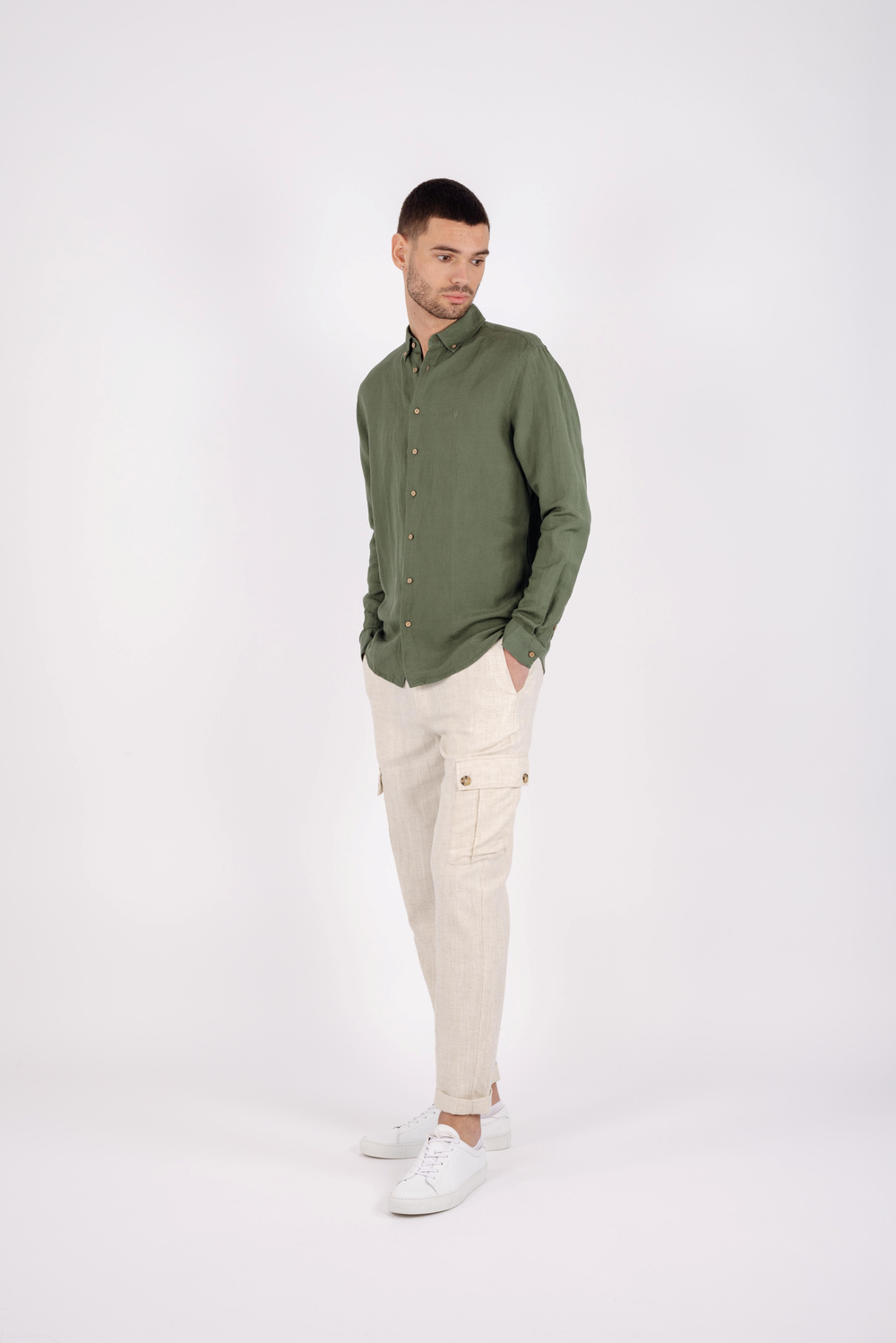 Urban Pioneers Male Ronan Shirt SHIRT OLIVE
