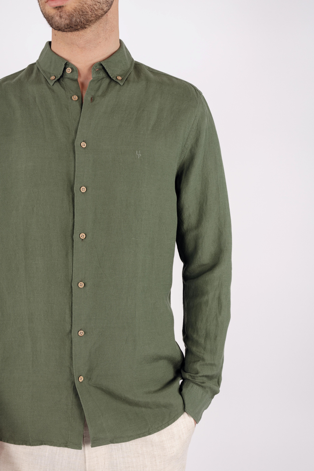 Urban Pioneers Male Ronan Shirt SHIRT OLIVE