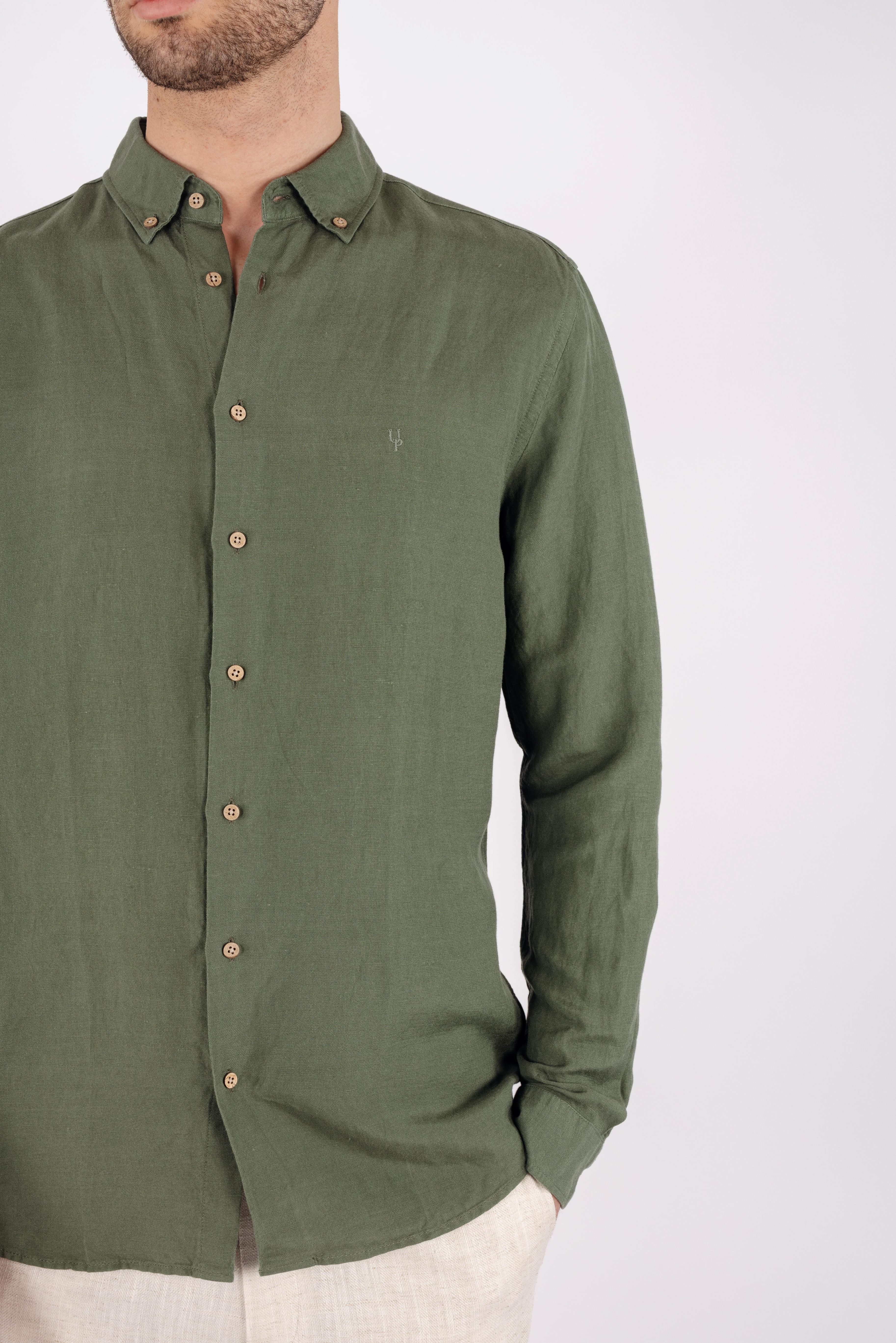 Urban Pioneers Male Ronan Shirt SHIRT OLIVE