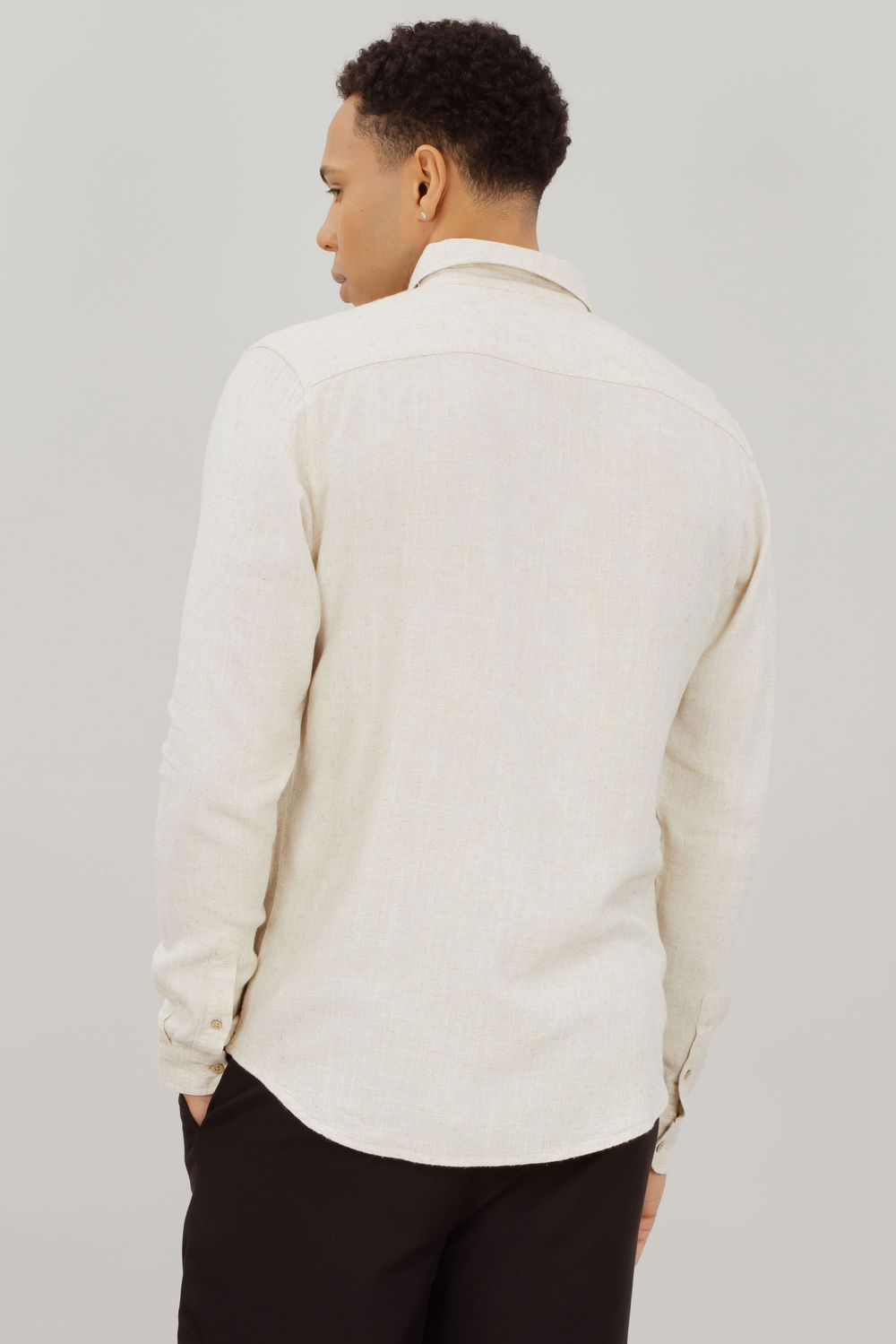 Urban Pioneers Male Ronan Shirt SHIRT SAND MELANGE