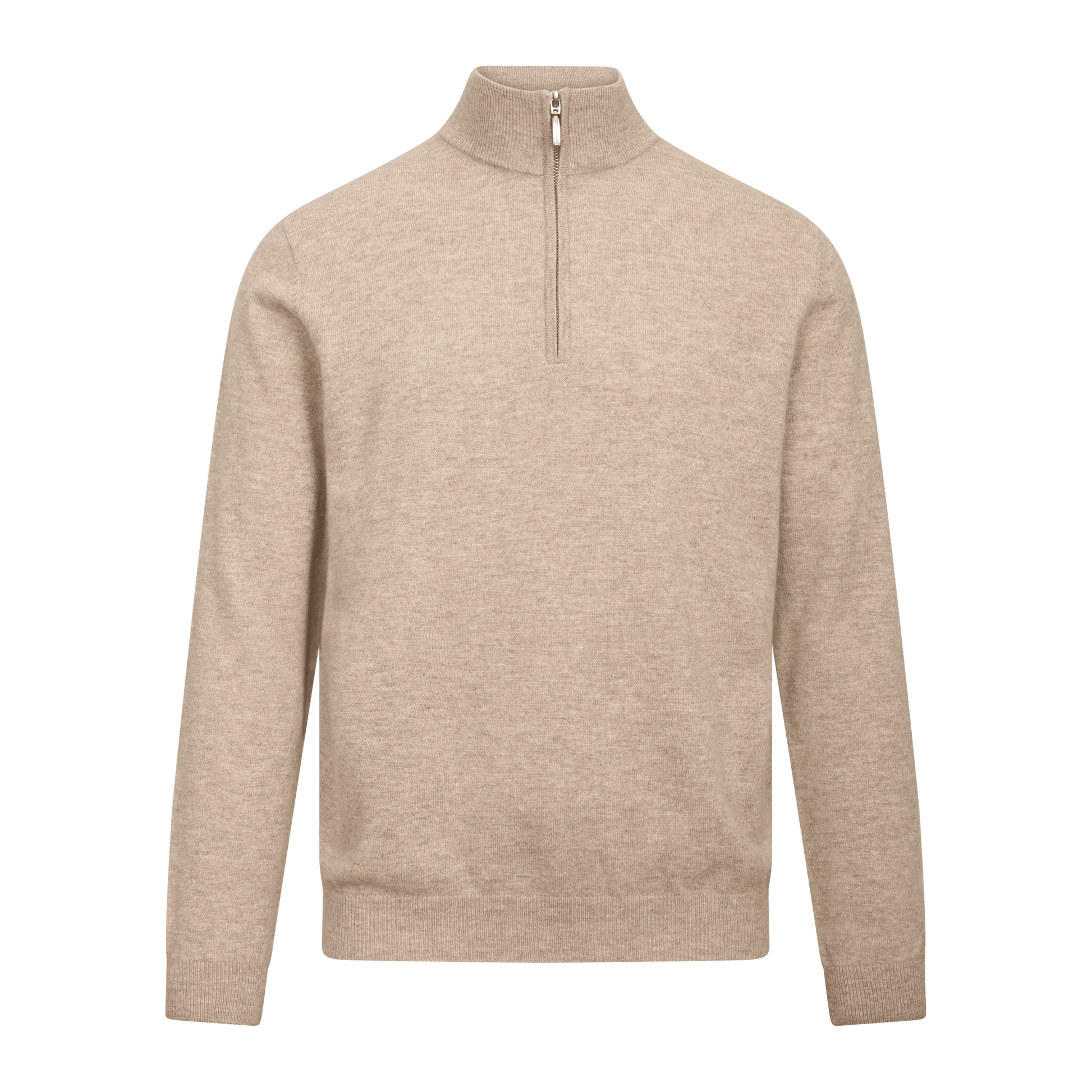 Urban Pioneers Male Sairus Half-Zip SWEATER LIGHT SAND