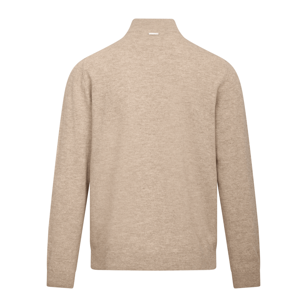 Urban Pioneers Male Sairus Half-Zip SWEATER LIGHT SAND