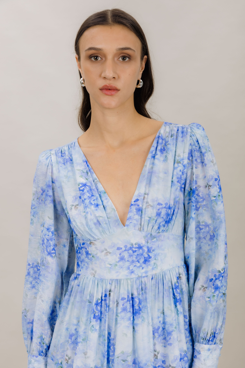 Urban Pioneers Female Sasha Dress DRESS BLUE FLOWER AOP