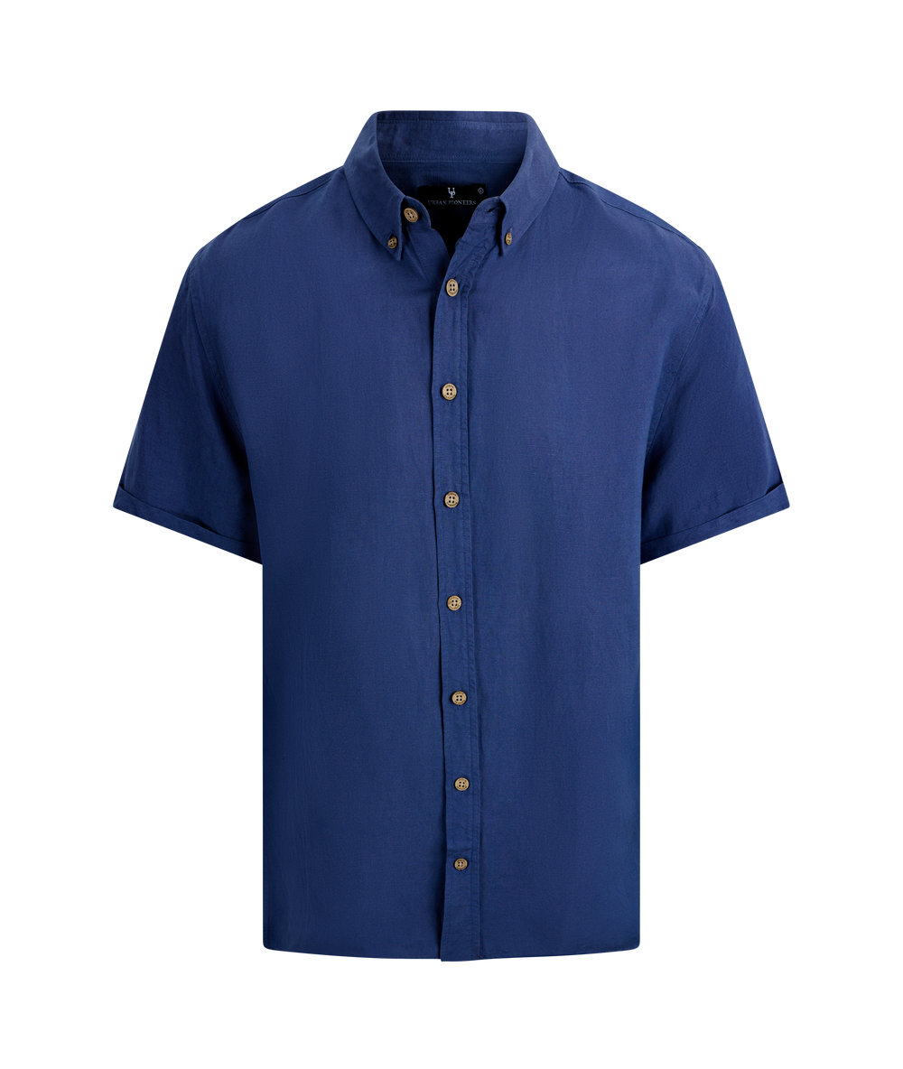Urban Pioneers Male Stephan SS Shirt SS SHIRT DENIM BLUE