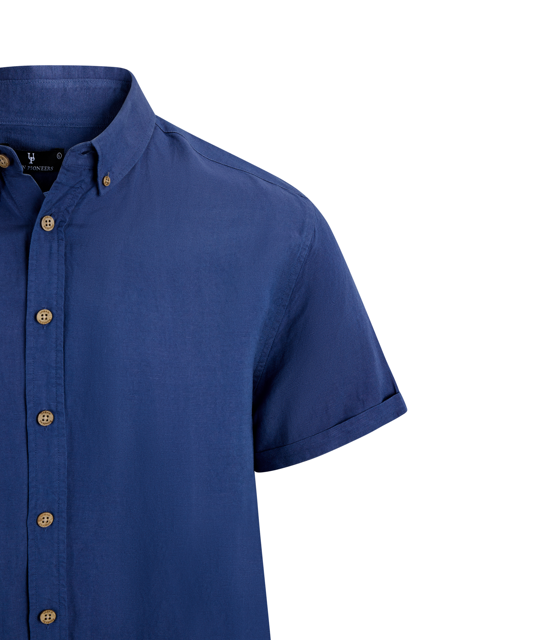 Urban Pioneers Male Stephan SS Shirt SS SHIRT DENIM BLUE