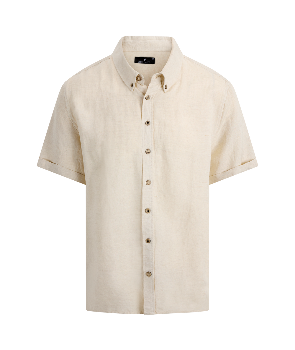 Urban Pioneers Male Stephan SS Shirt SS SHIRT SAND MELANGE