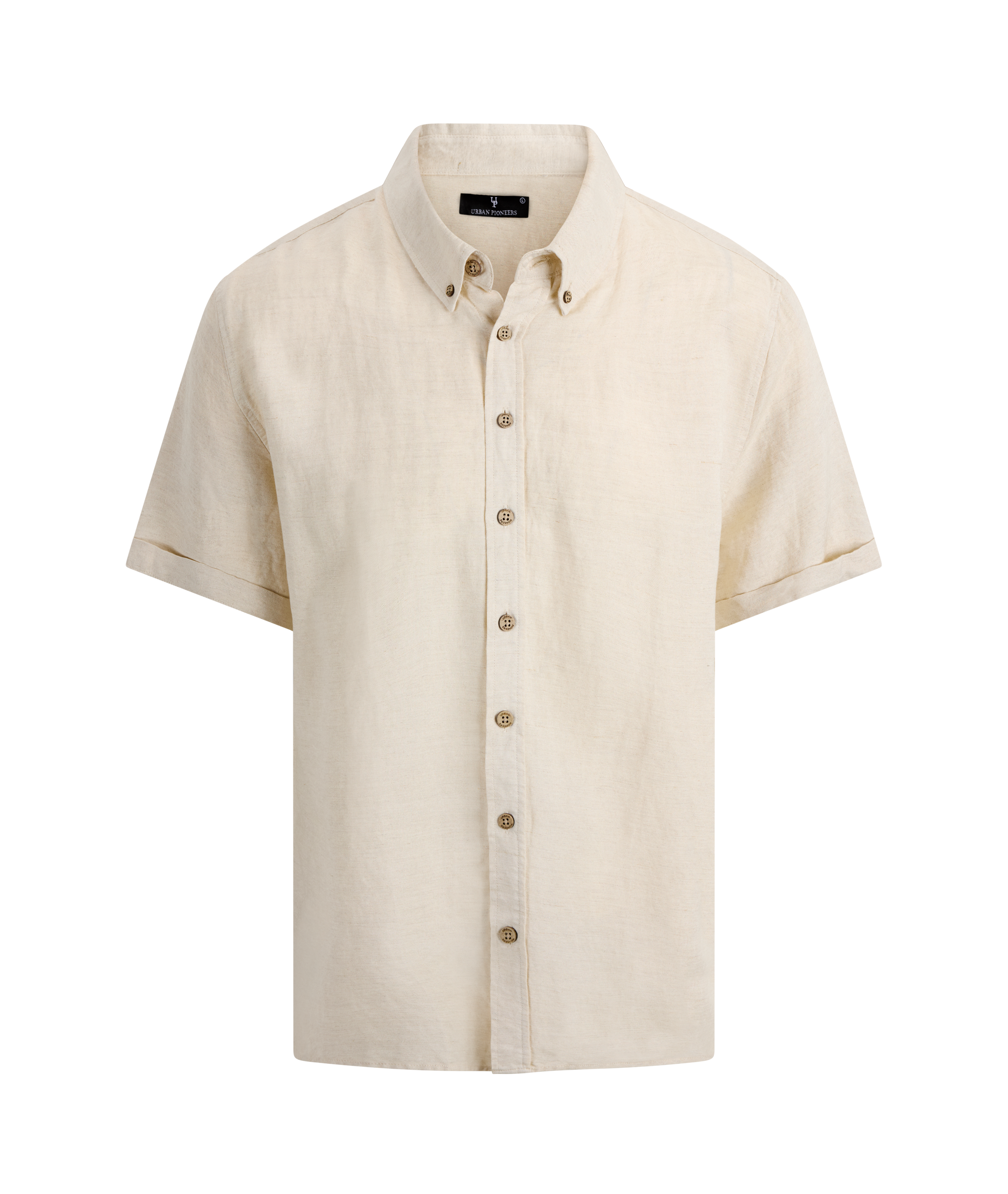 Urban Pioneers Male Stephan SS Shirt SS SHIRT SAND MELANGE