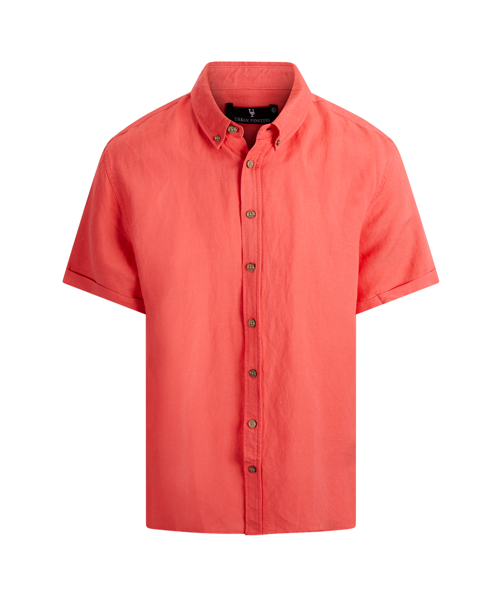 Urban Pioneers Male Stephan SS Shirt SS SHIRT WASHED RED