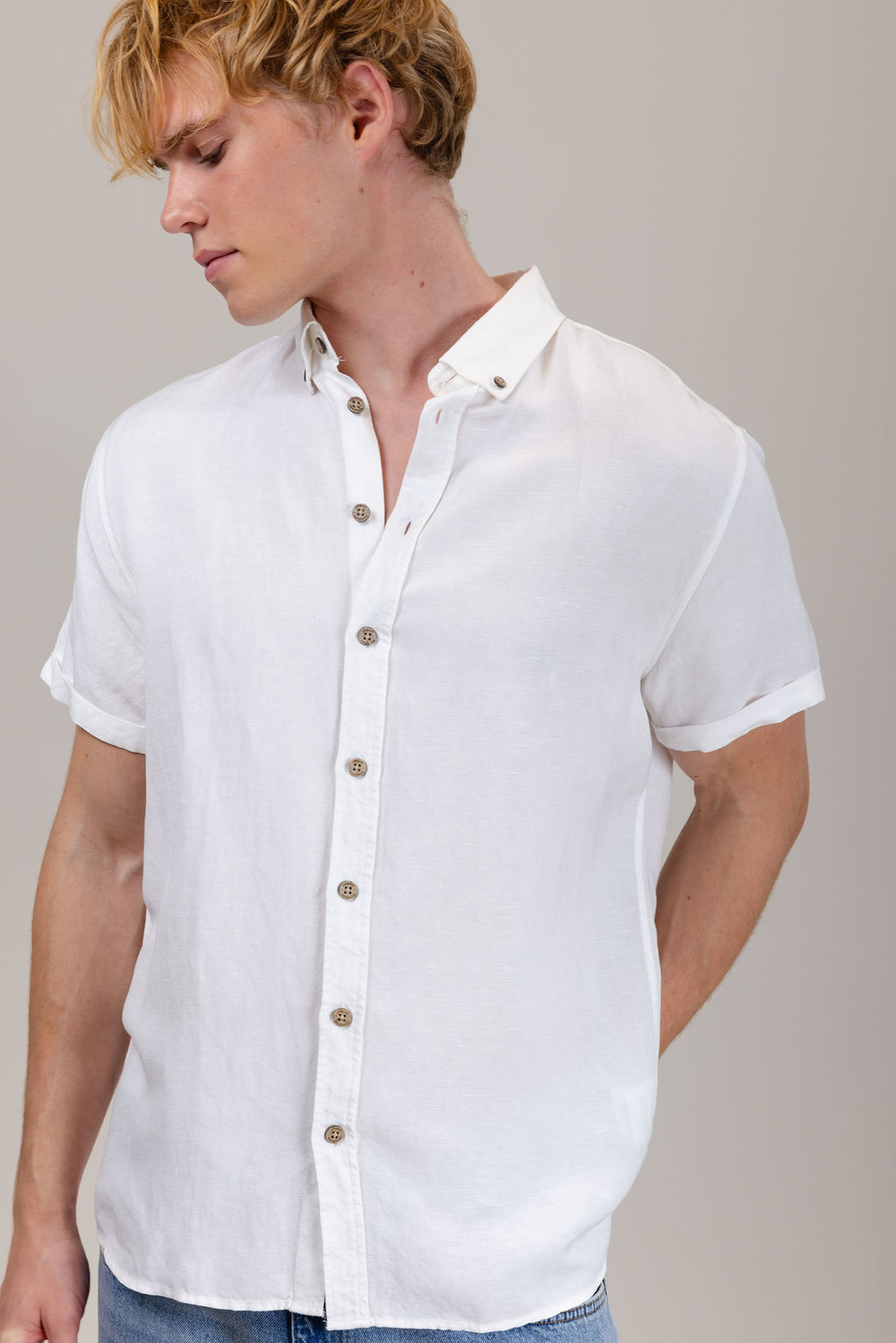 Urban Pioneers Male Stephan SS Shirt SS SHIRT WHITE