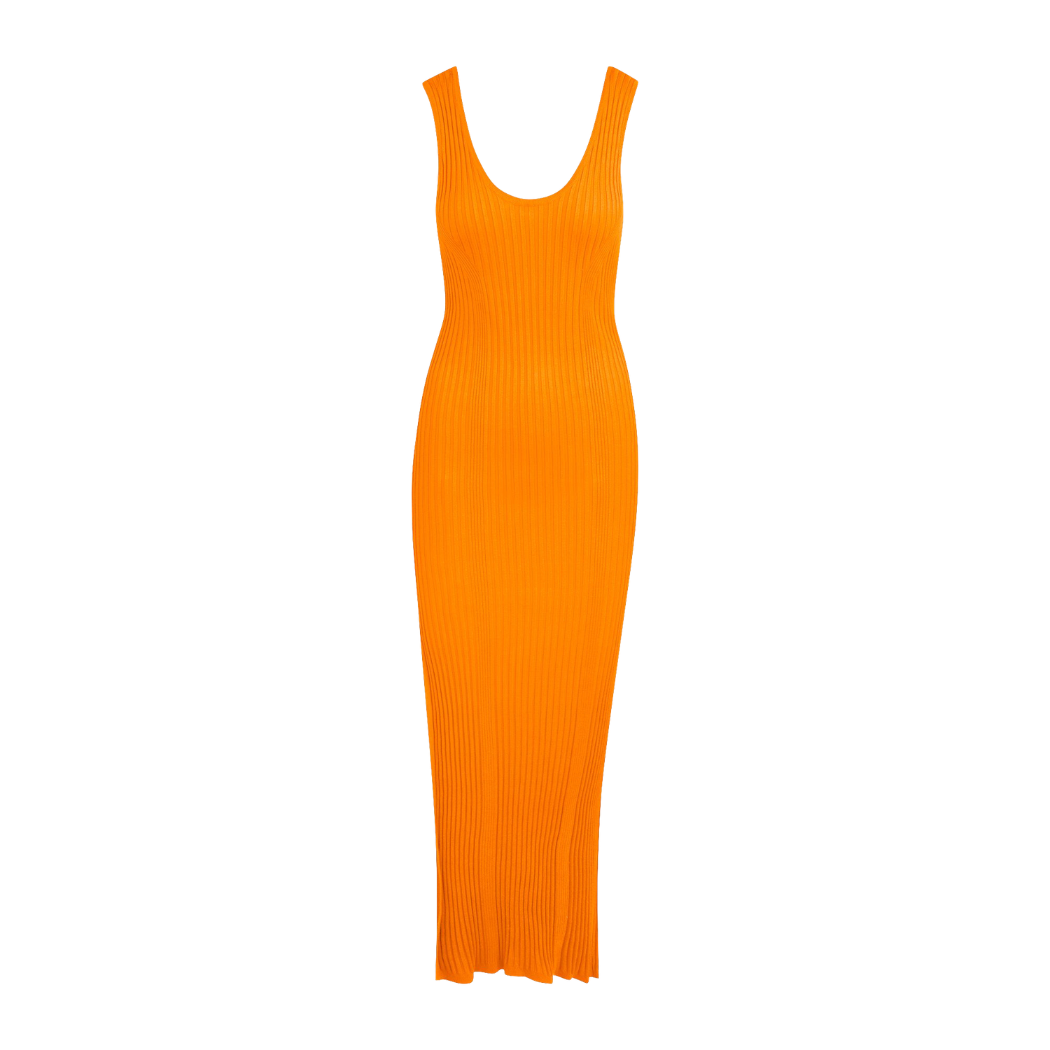 Urban Pioneers Female Stine midi DRESS BRIGHT ORANGE